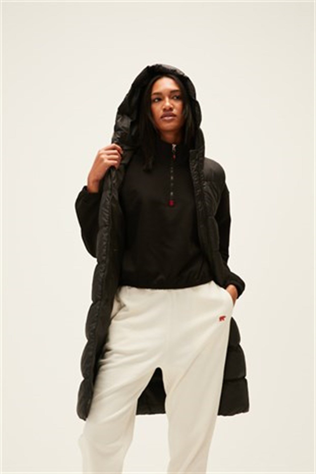 Wayfarer Vest Siyah Kadın Puffer Yelek