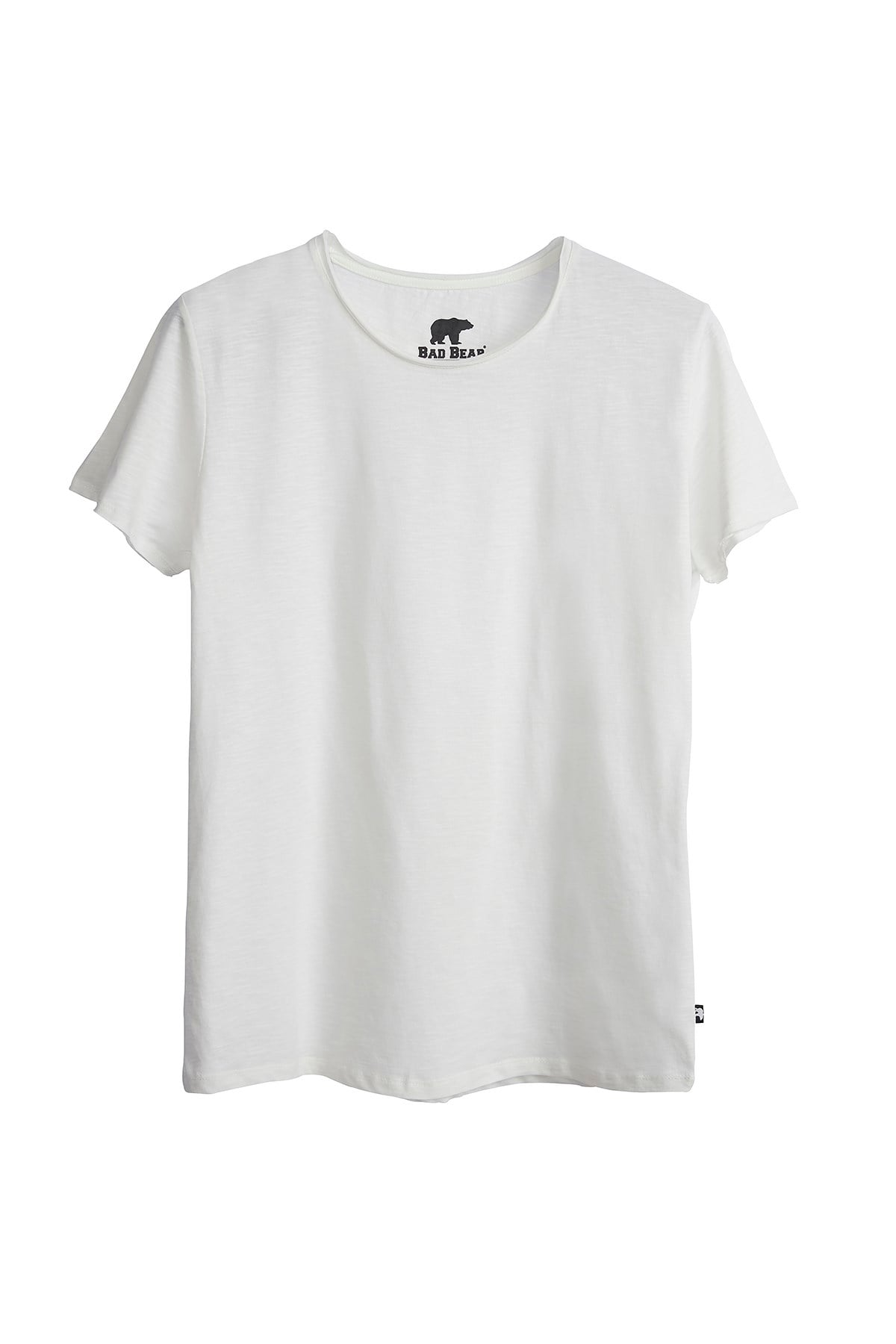 Bad Bear O-Neck Off-White Basic Mens T-Shirt