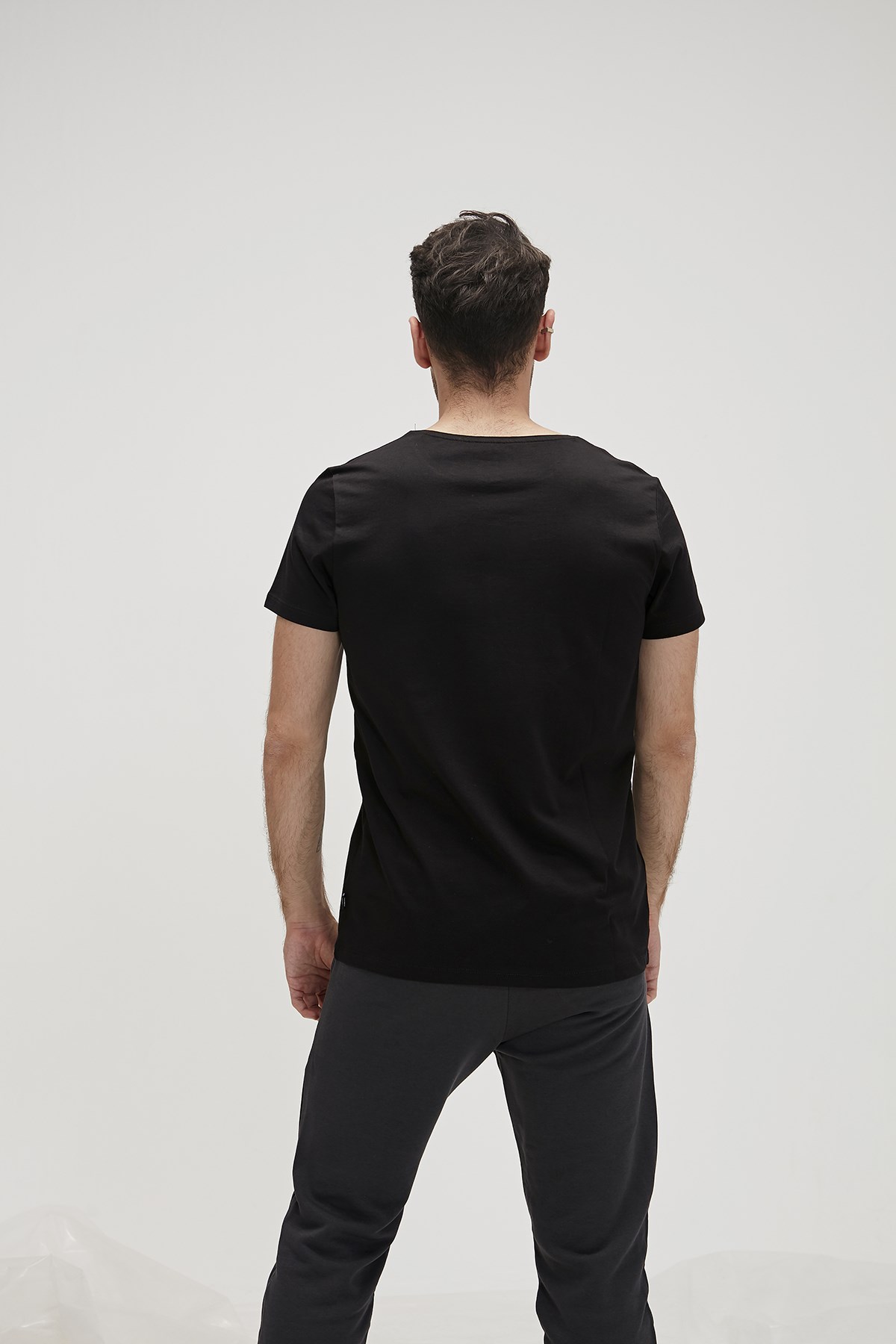 Bear Tee T-Shirt Midnight Siyah Logo Baskılı Erkek Tişört 