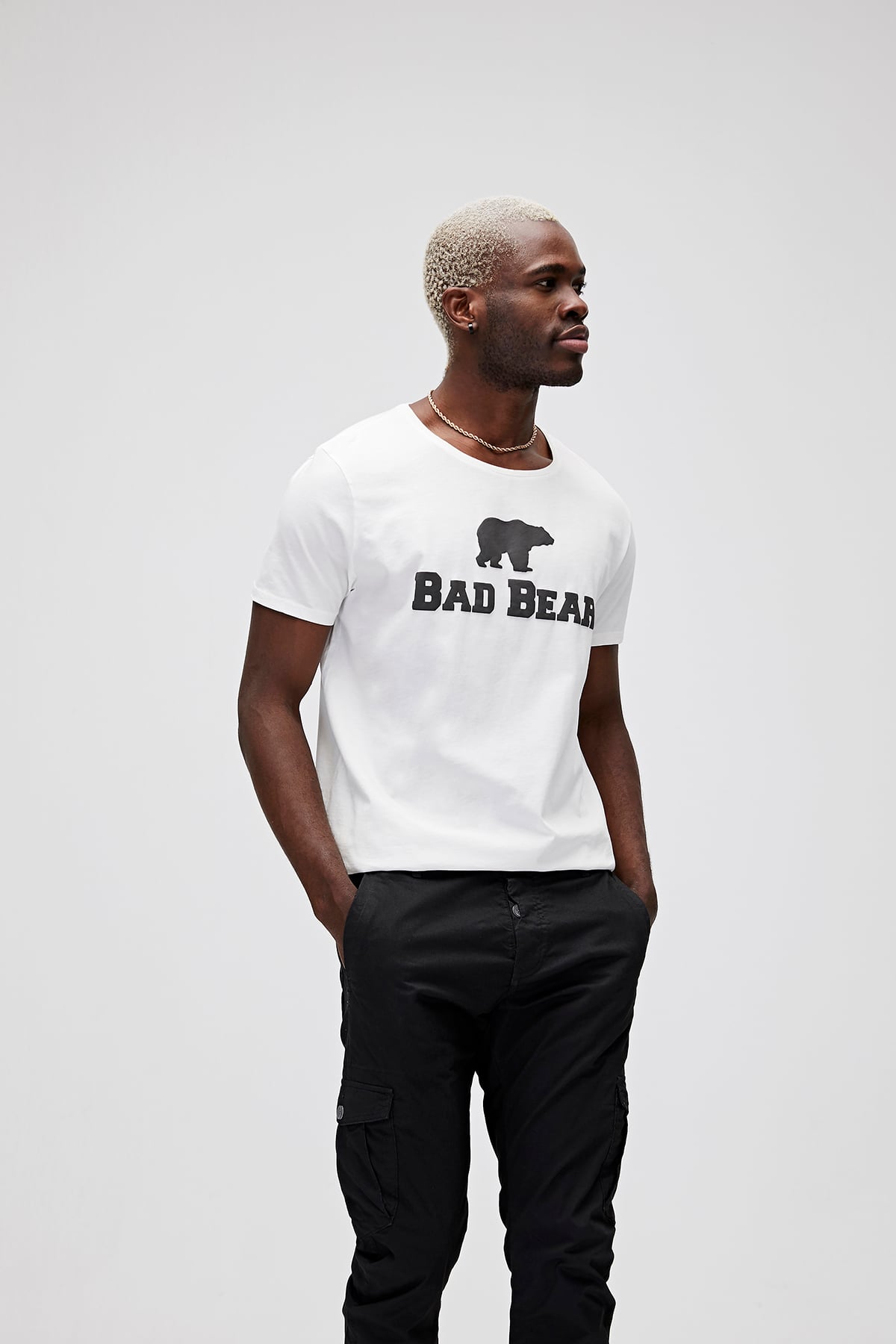 Bear Tee Off-White Mens T-Shirt