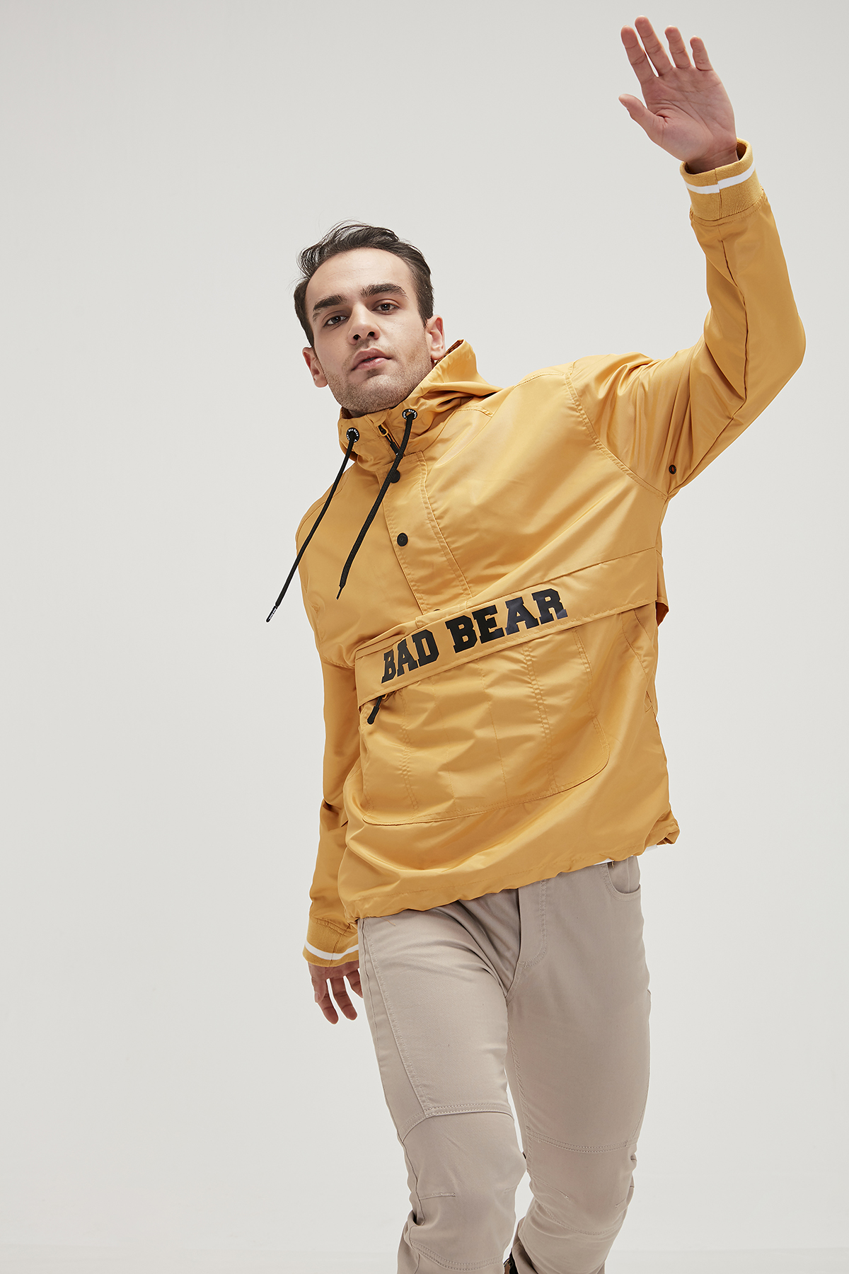 Hurricane Mustard Mens Windbreaker