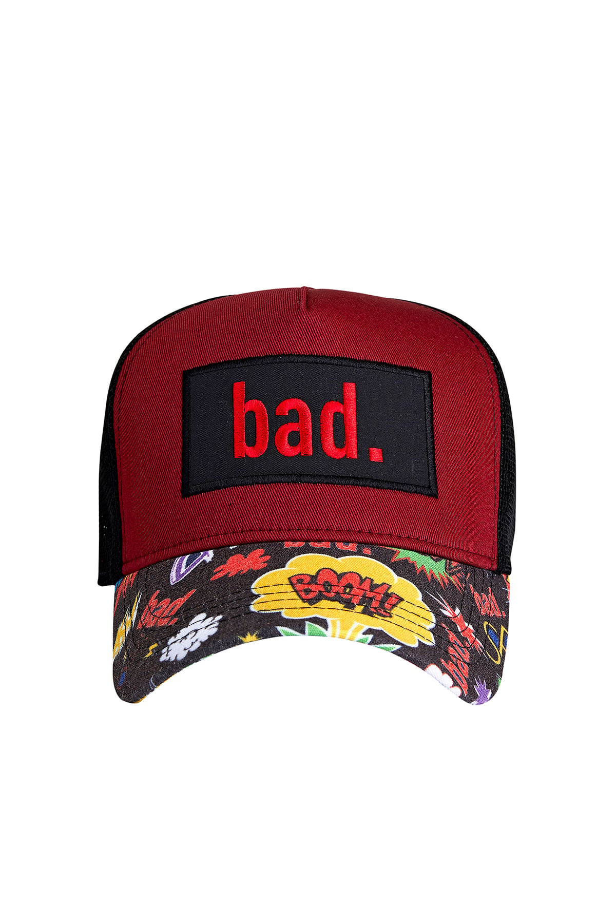 Bordo Dokumalı Şapka | Bad Bear