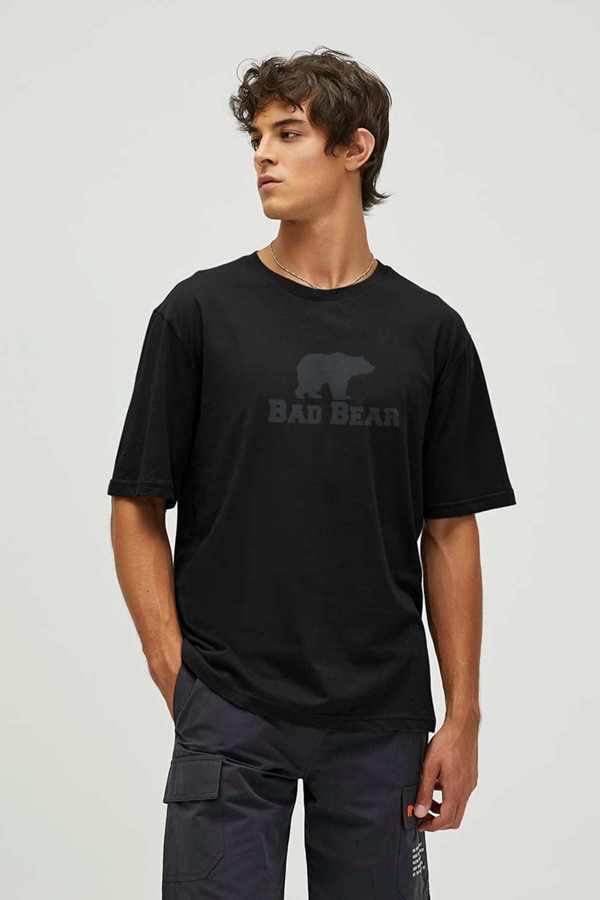 MUSCLE BASIC T-SHIRT PRINTED T-SHIRT MAT SİYAH  MAN T-SHIRT MUSCLE BASIC T-SHIRTMUSCLE BASIC T-SHIRT