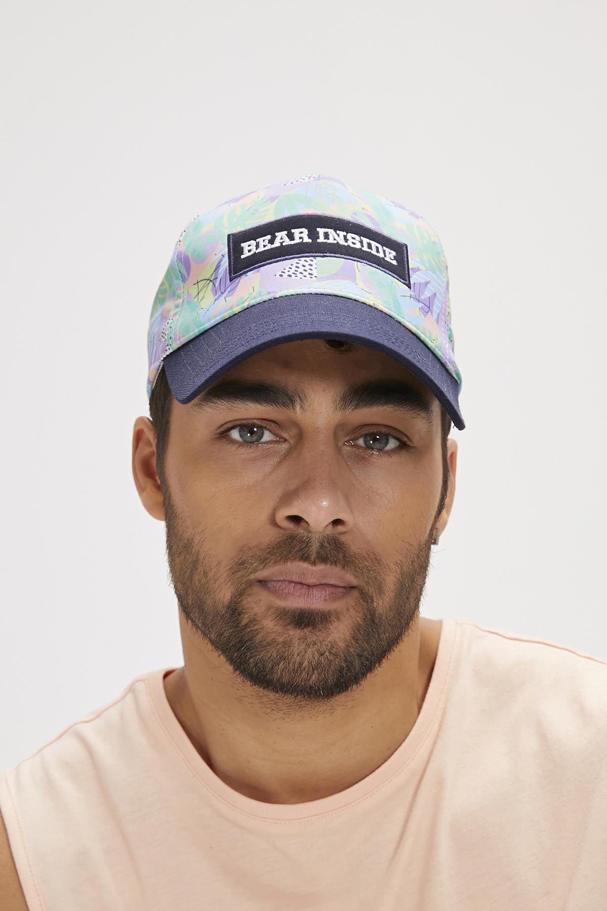 Bear İnside Cap Navy Blue