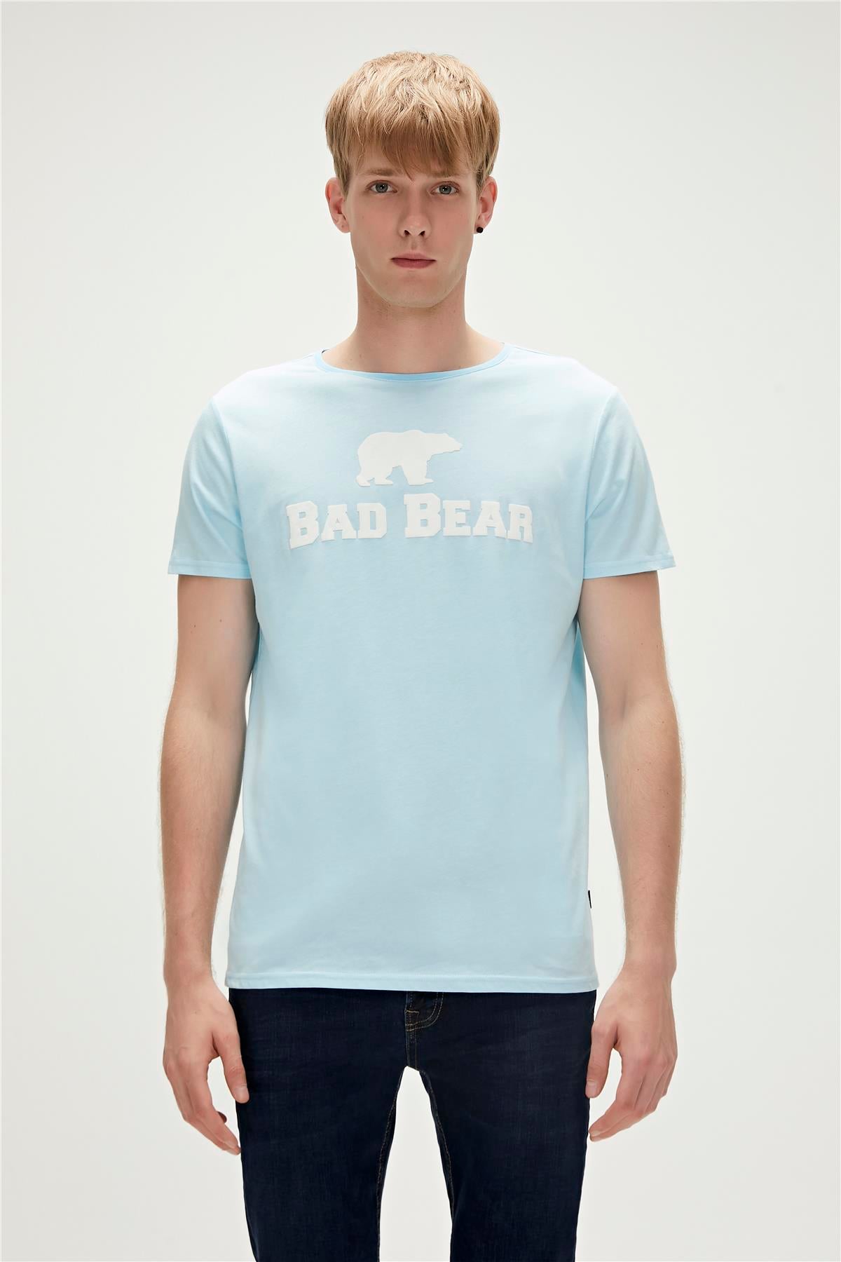 Bear Tee Sky Blue Mens T-Shirt