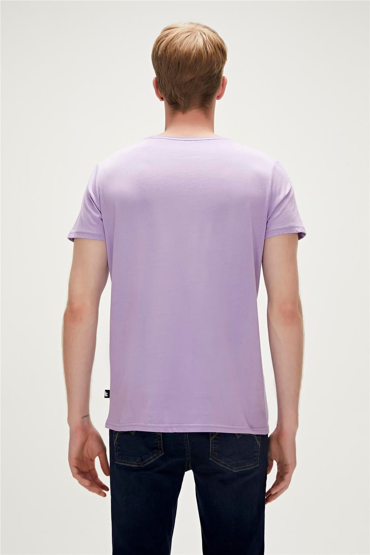 Bear Tee Lavender Purple Mens T-Shirt