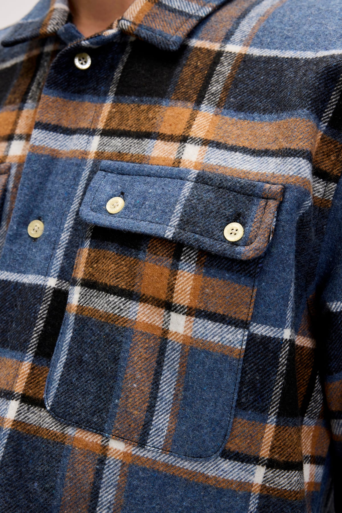 Bernard Blue Mens Plaid Shirt