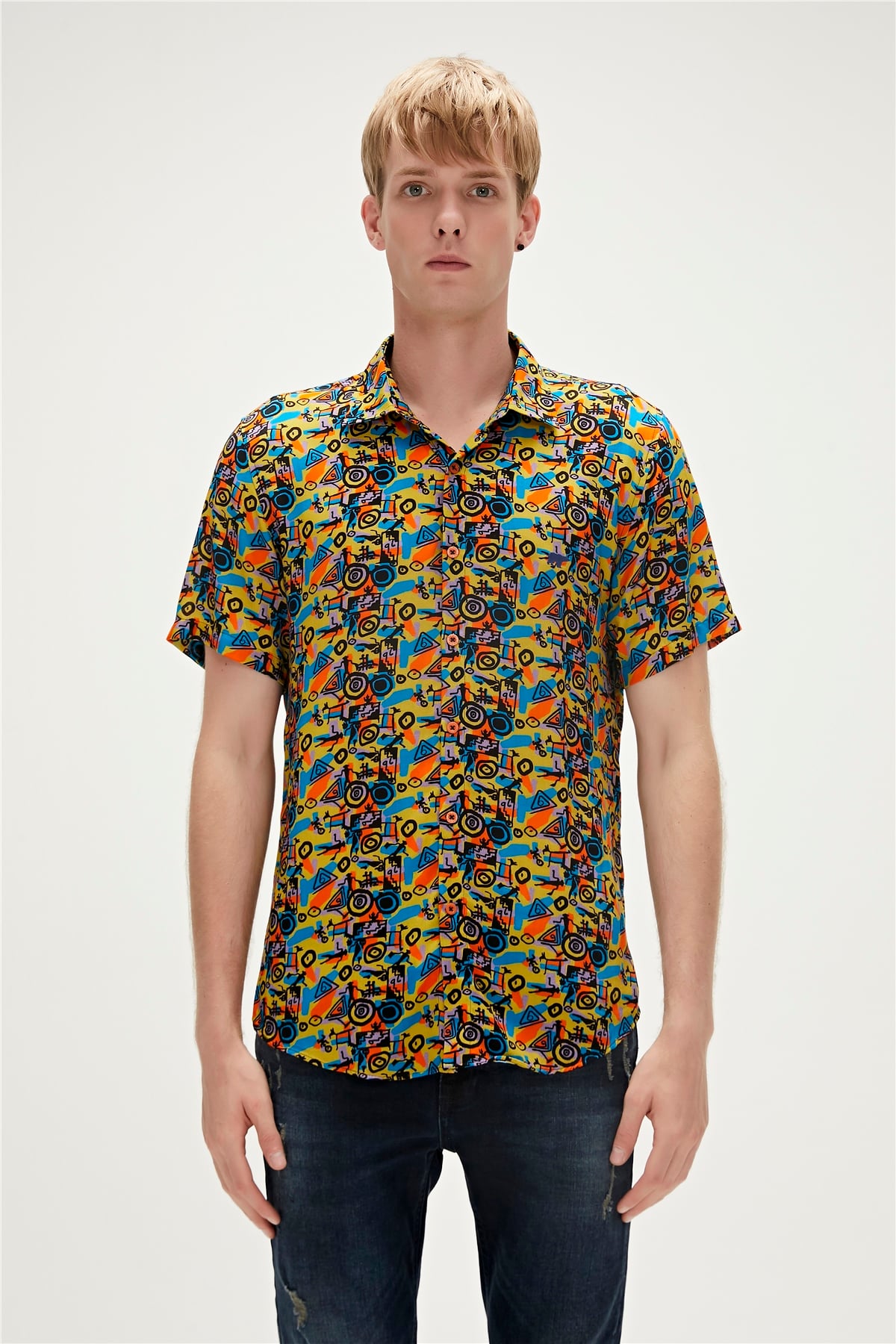Biface Cider Mens Short Sleeve Shirt