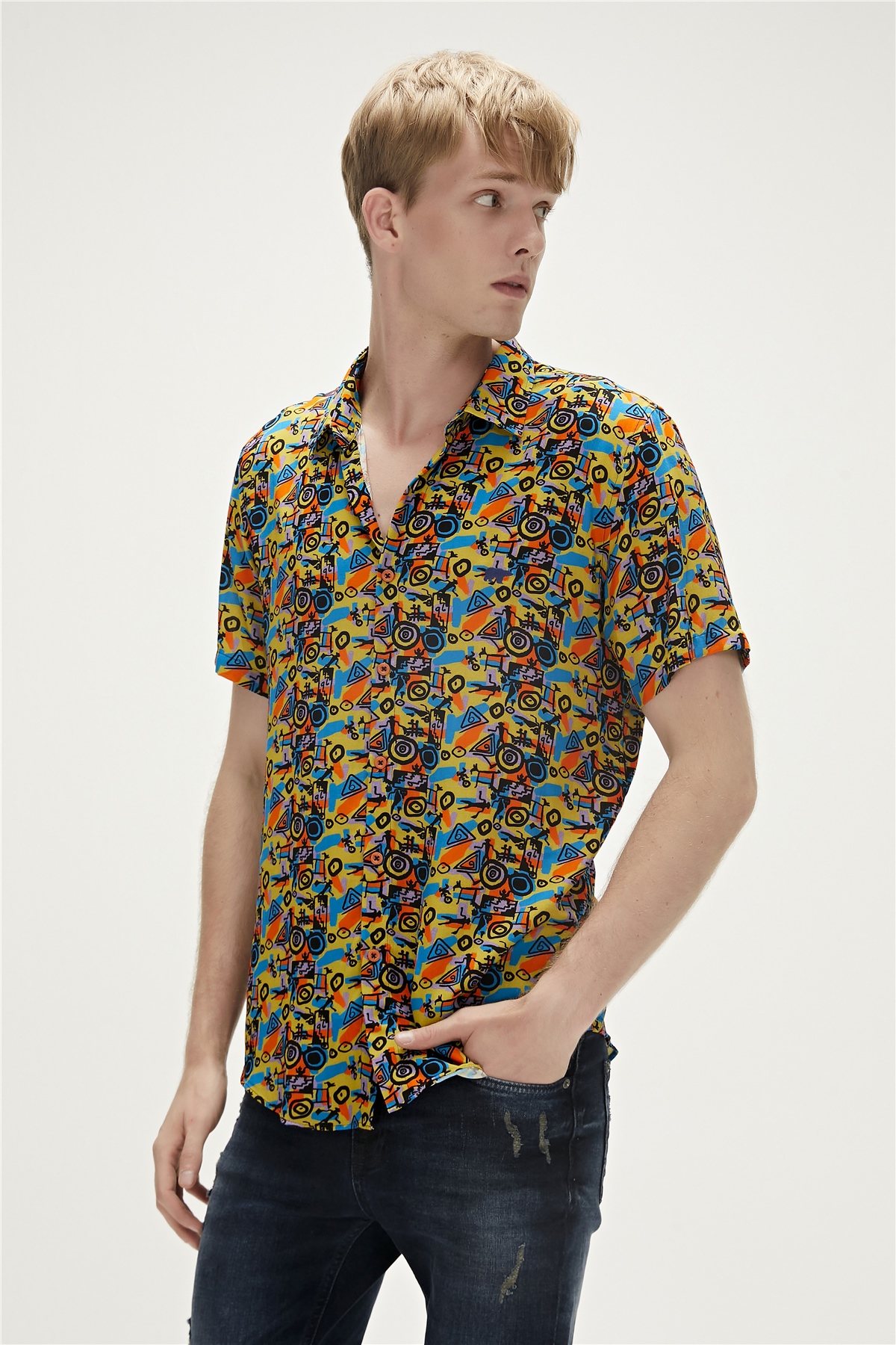 Biface Cider Mens Short Sleeve Shirt