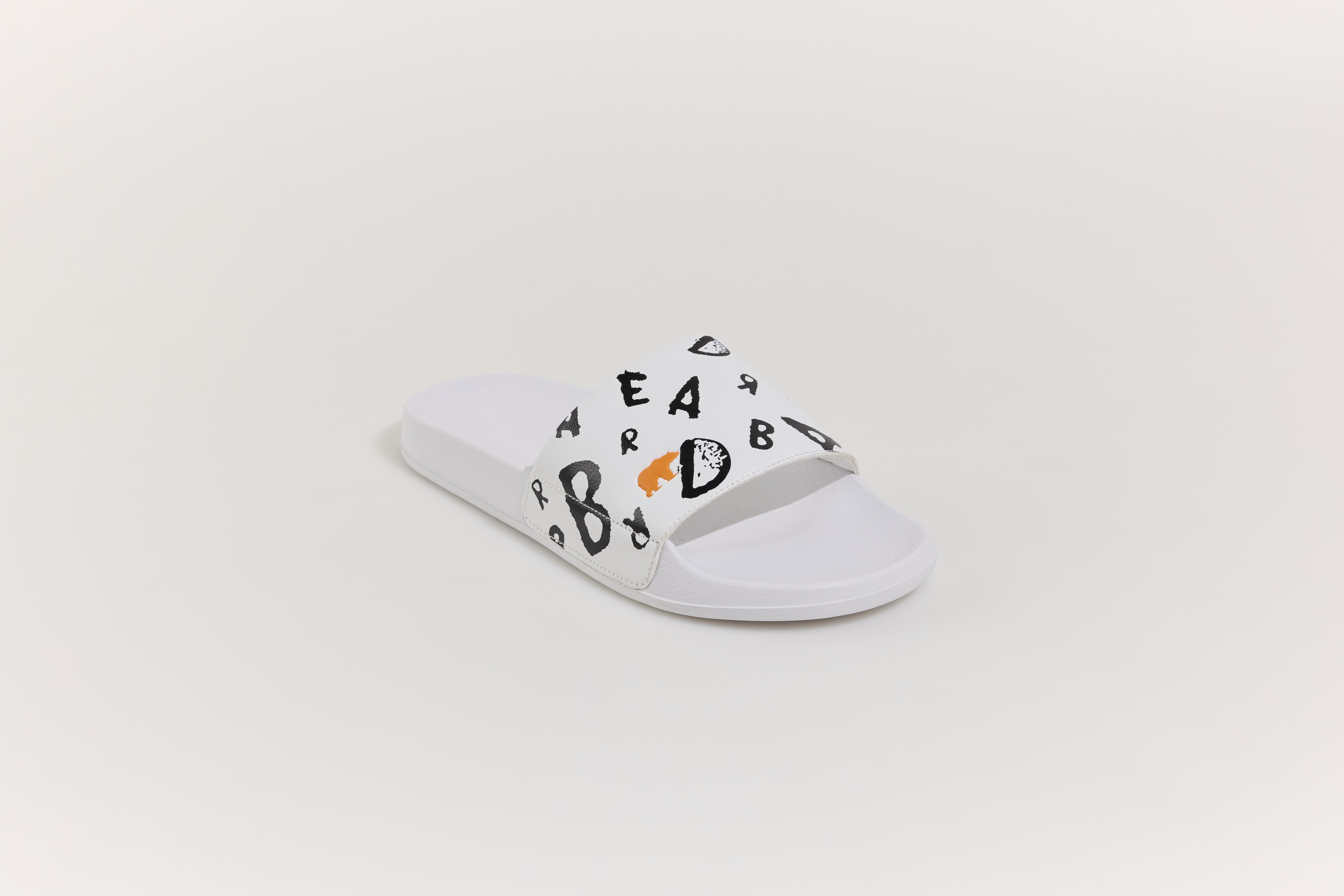 Bling Beyaz Erkek Terlik