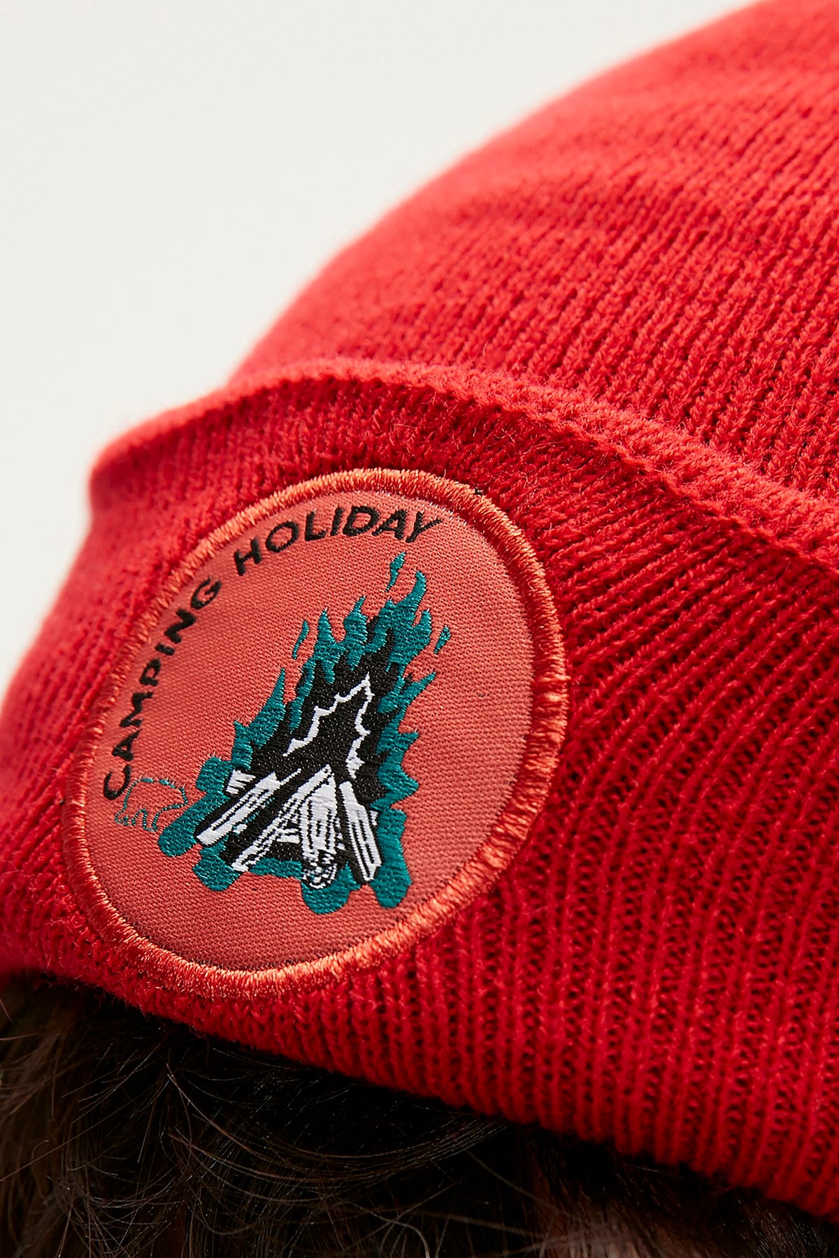 Bonfire Crimson Red Beanie