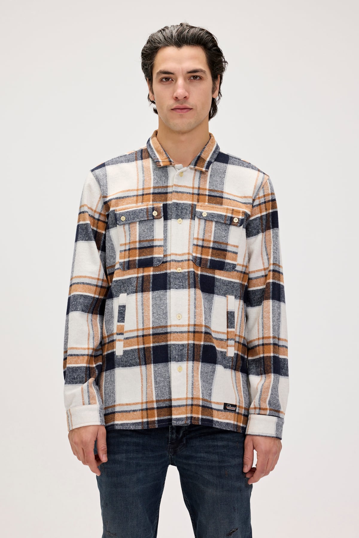 Bernard Marshmallow Mens Plaid Shirt