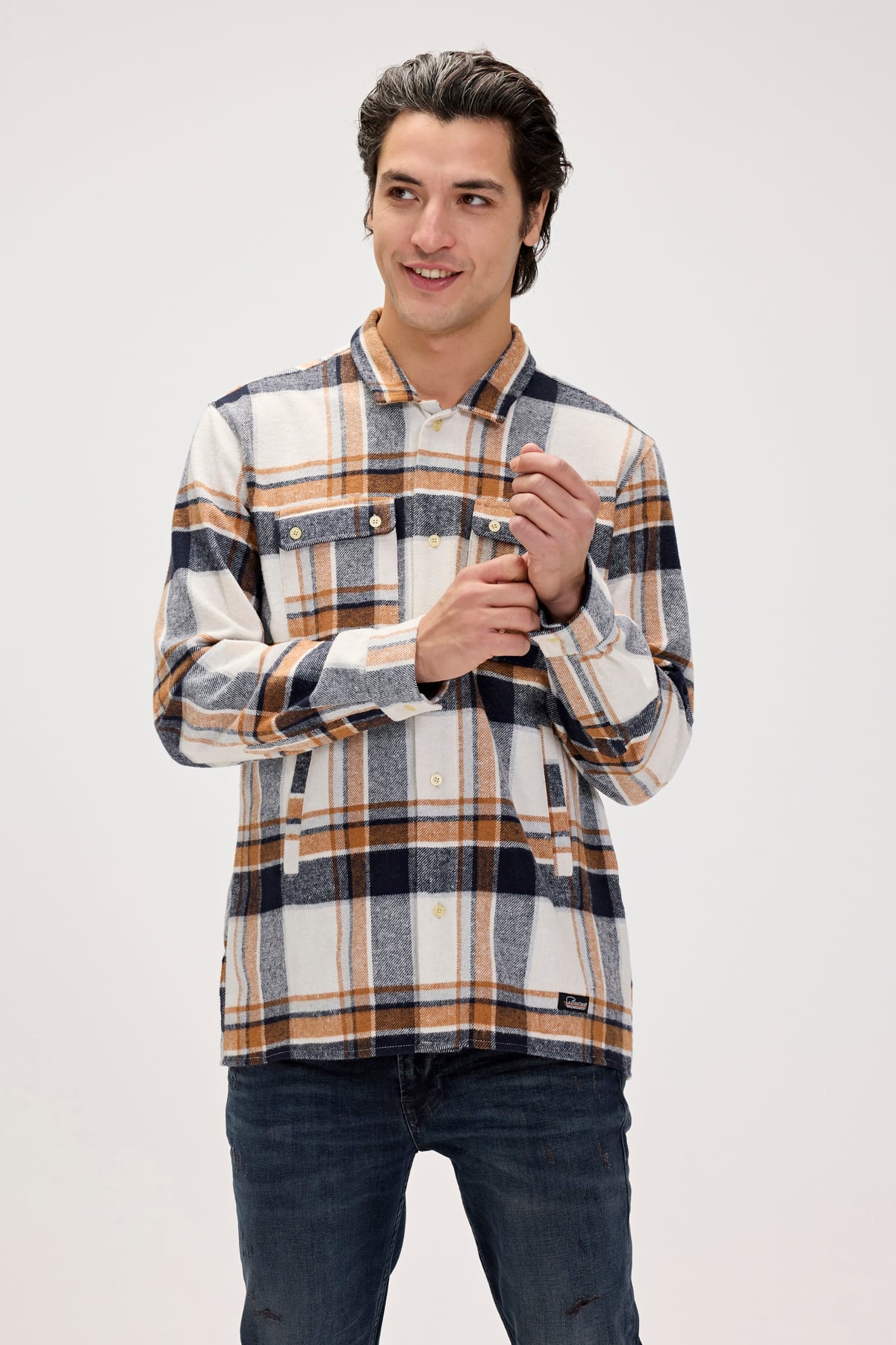 Bernard Marshmallow Mens Plaid Shirt