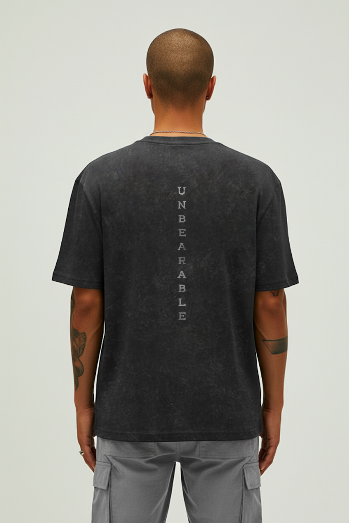 UNBEARABLE  T-SHIRT PRINTED T-SHIRT ANTRASİT  MAN T-SHIRT UNBEARABLE  T-SHIRTUNBEARABLE  T-SHIRT