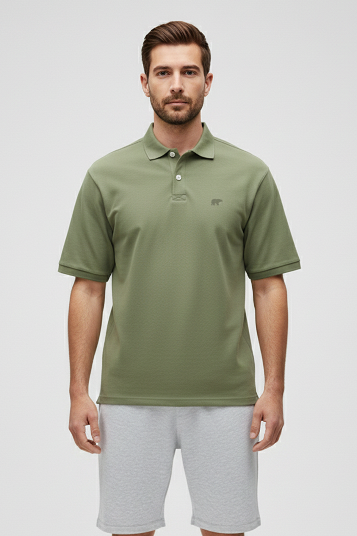 City Walker Soluk Yeşil Polo Yaka Erkek Tişört