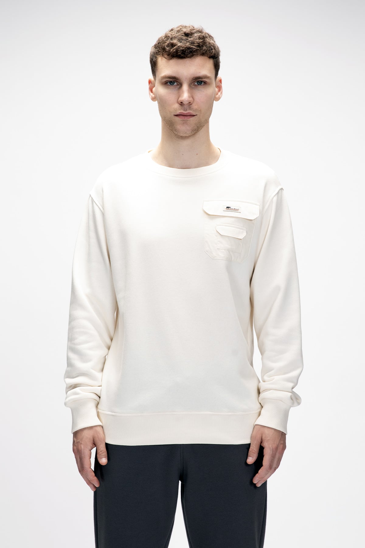 RISE CREWNECK CREWNECK BEYAZ BELİRTİLMEMİŞ MAN SWEATSHIRT RISE CREWNECKRISE CREWNECK