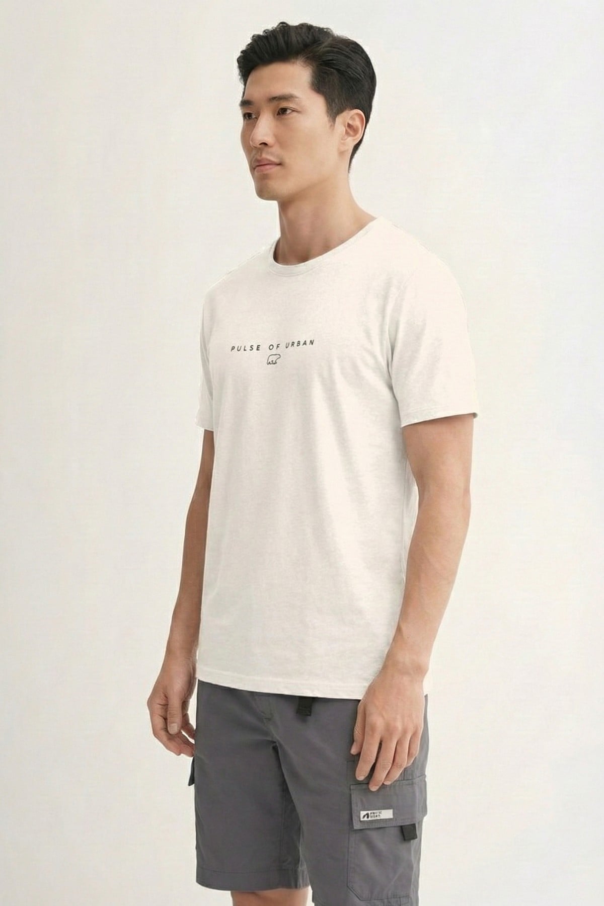 PULSE T-SHIRT PRINTED T-SHIRT BEYAZ  MAN T-SHIRT PULSE T-SHIRTPULSE T-SHIRT