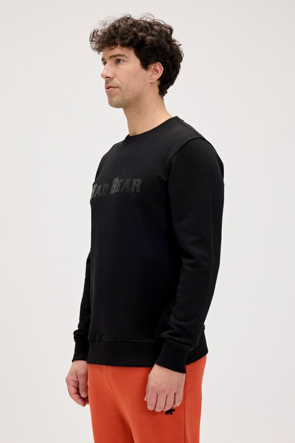 SNOW CREWNECK PRINTED CREWNECK SİYAH BELİRTİLMEMİŞ MAN SWEATSHIRT SNOW CREWNECKSNOW CREWNECK