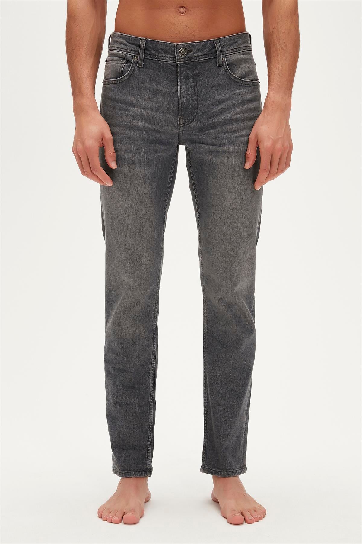 Dante Jeans Gri Erkek Denim Pantolon