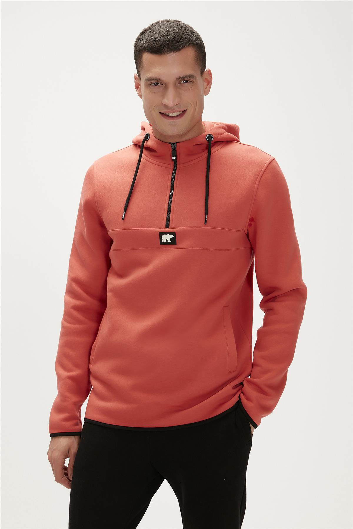 Defence Ginger Mens Half-Zip Hoodie