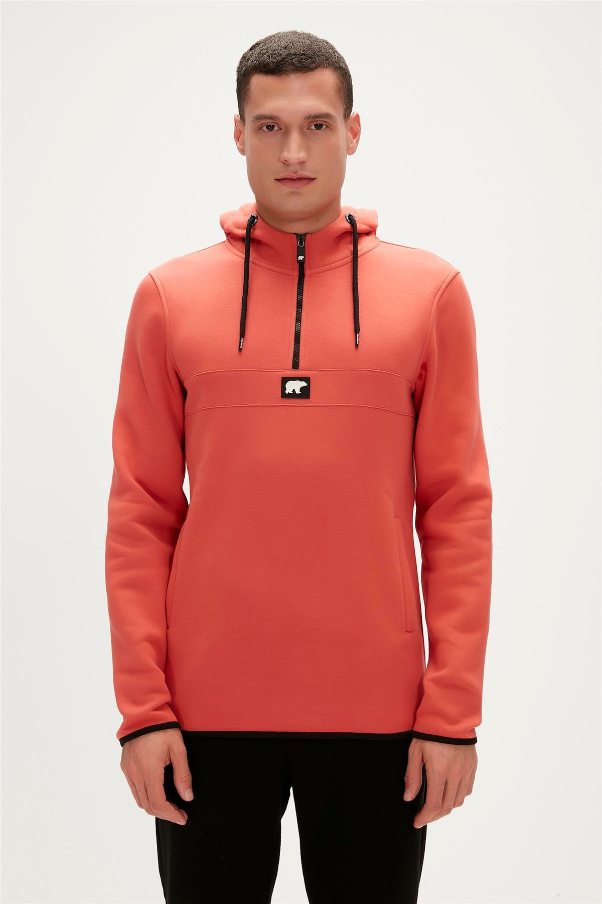 Defence Ginger Mens Half-Zip Hoodie