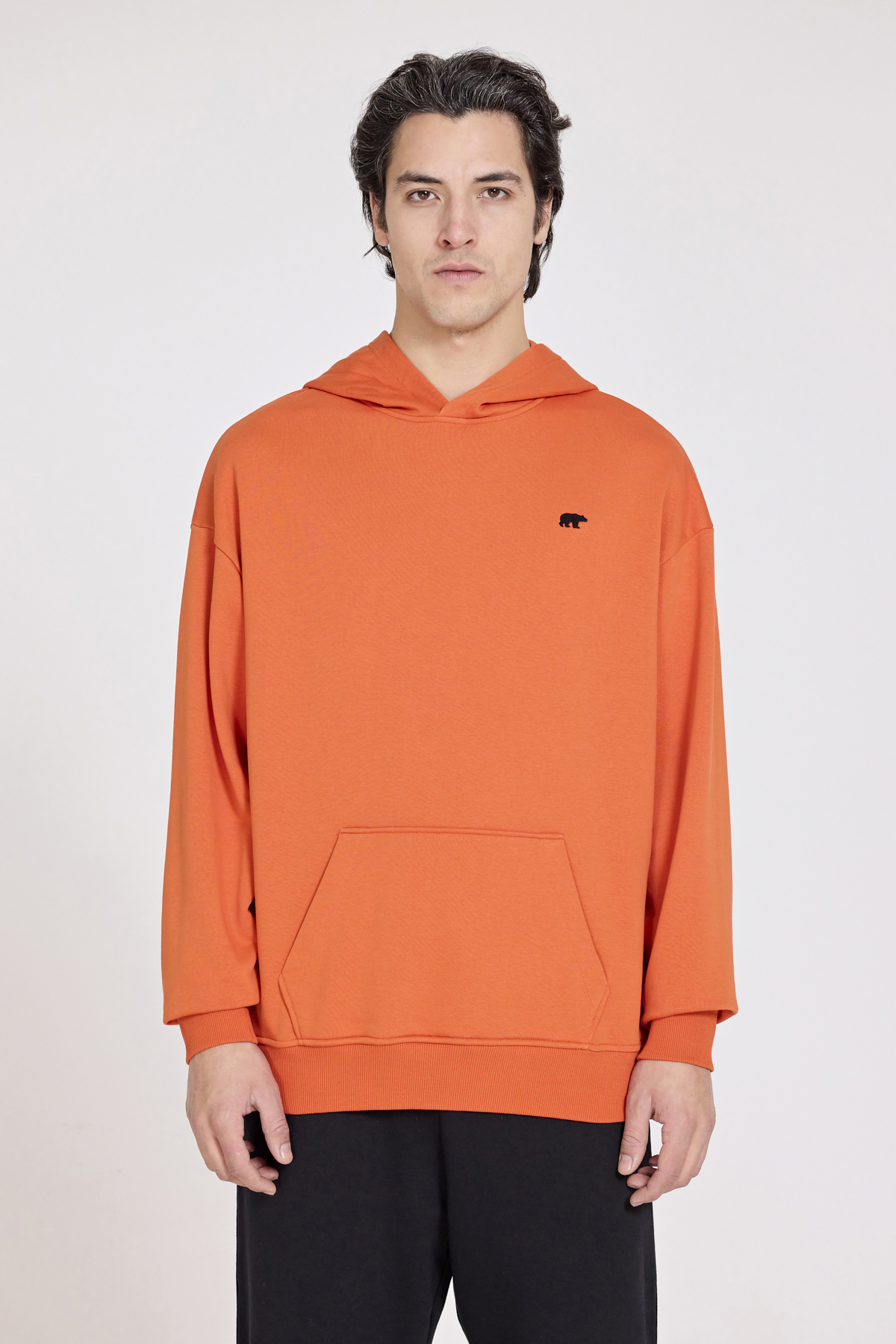 Drake Orange Mens Oversize Hoodie
