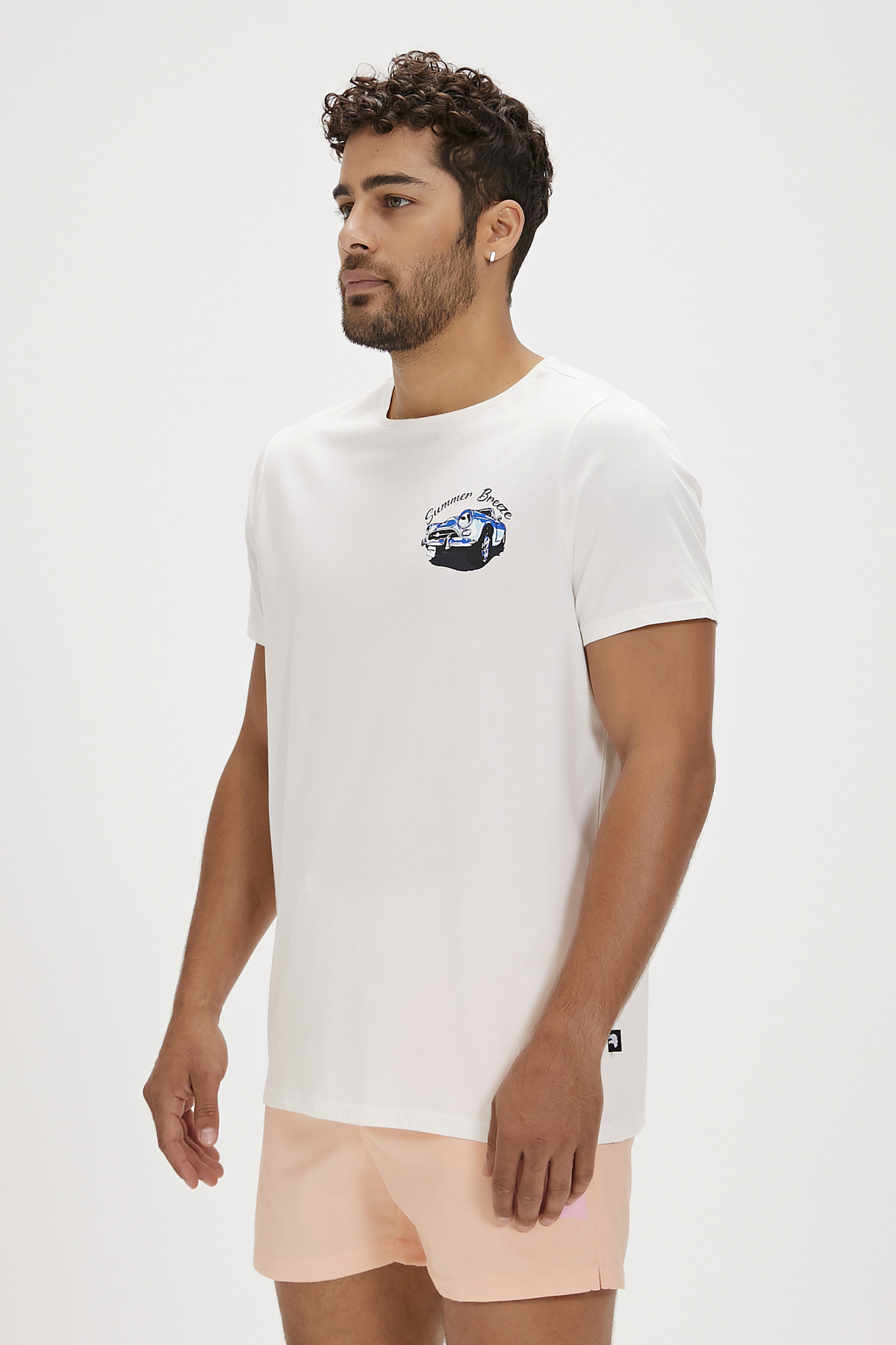 Dustin Off-White Mens T-Shirt