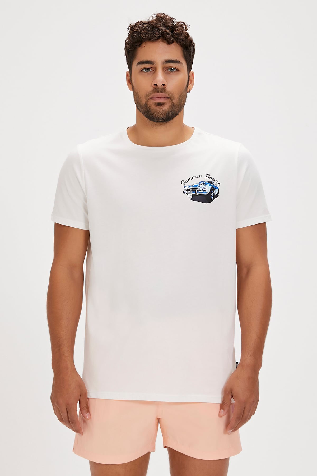 Dustin Off-White Mens T-Shirt