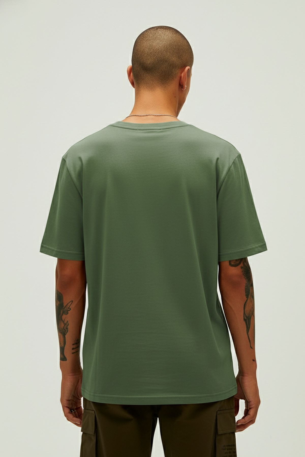 ROUTINE BASIC T-SHIRT BASIC T-SHIRT HAKİ  MAN T-SHIRT ROUTINE BASIC T-SHIRTROUTINE BASIC T-SHIRT