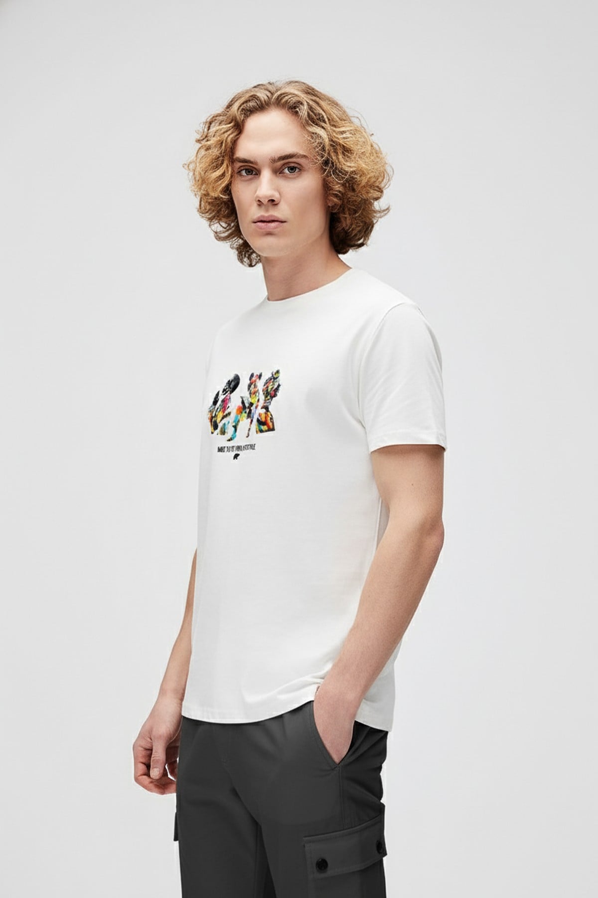 TO FIT T-SHIRT PRINTED T-SHIRT BEYAZ  MAN T-SHIRT TO FIT T-SHIRTTO FIT T-SHIRT