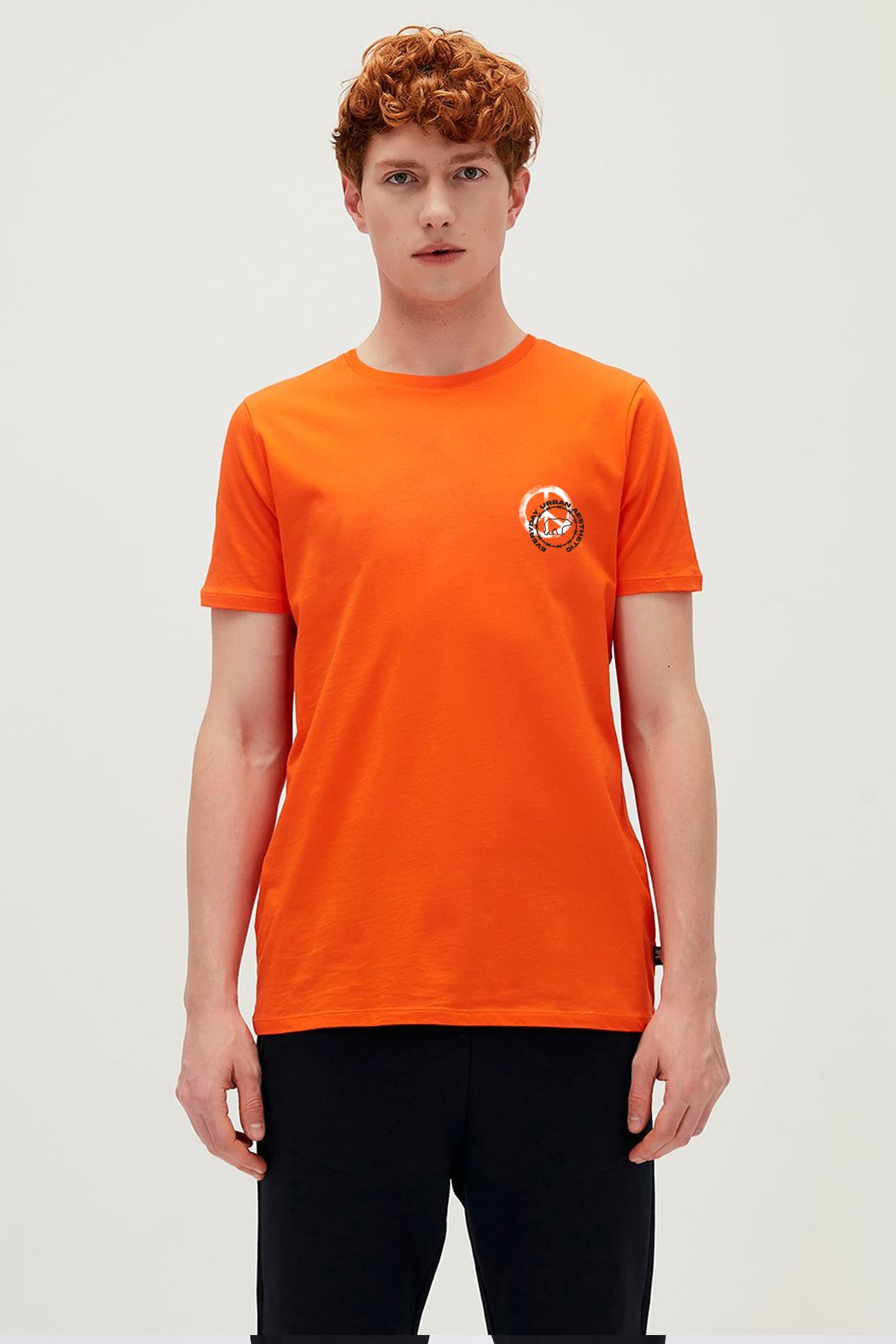 EVERYDAY URBAN T-SHIRT PRINTED T-SHIRT TURUNCU  MAN T-SHIRT EVERYDAY URBAN T-SHIRTEVERYDAY URBAN T-SHIRT