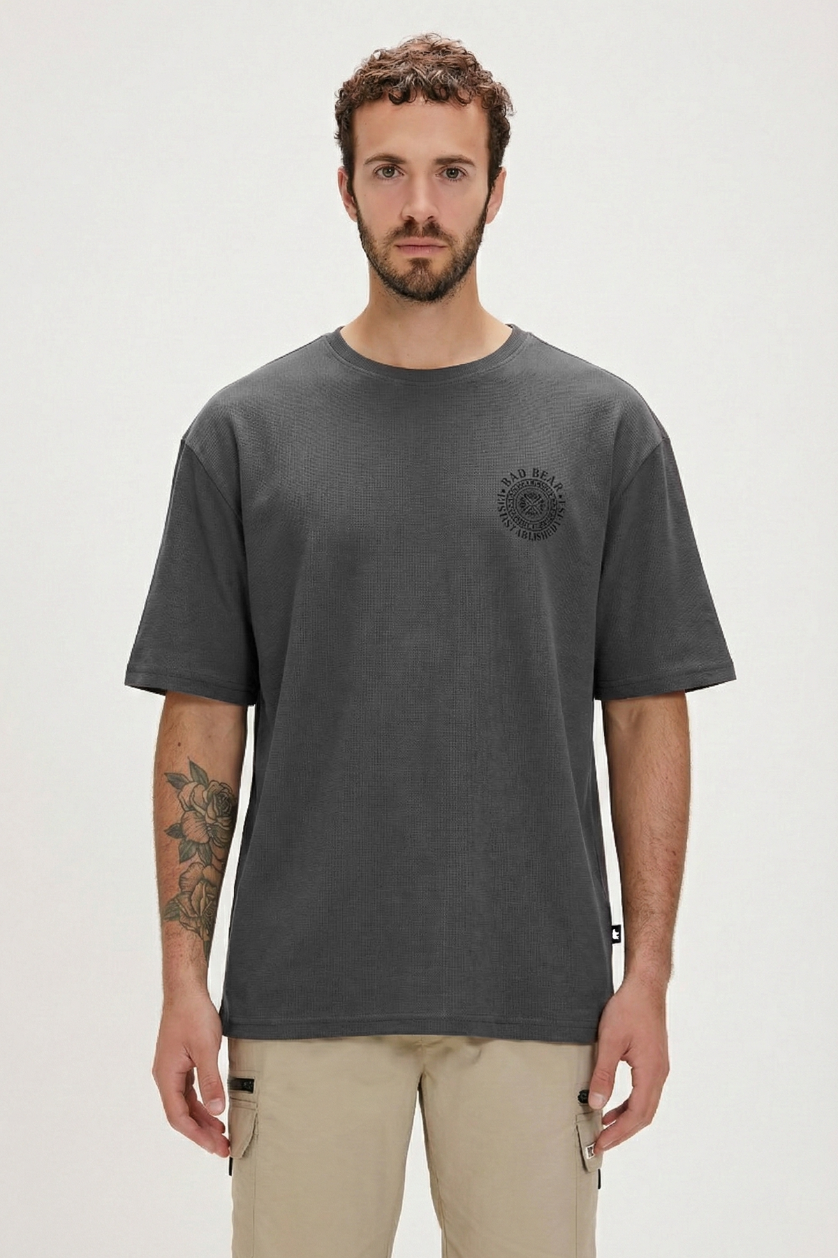 MONS T-SHIRT PRINTED T-SHIRT SİYAH  MAN T-SHIRT MONS T-SHIRTMONS T-SHIRT