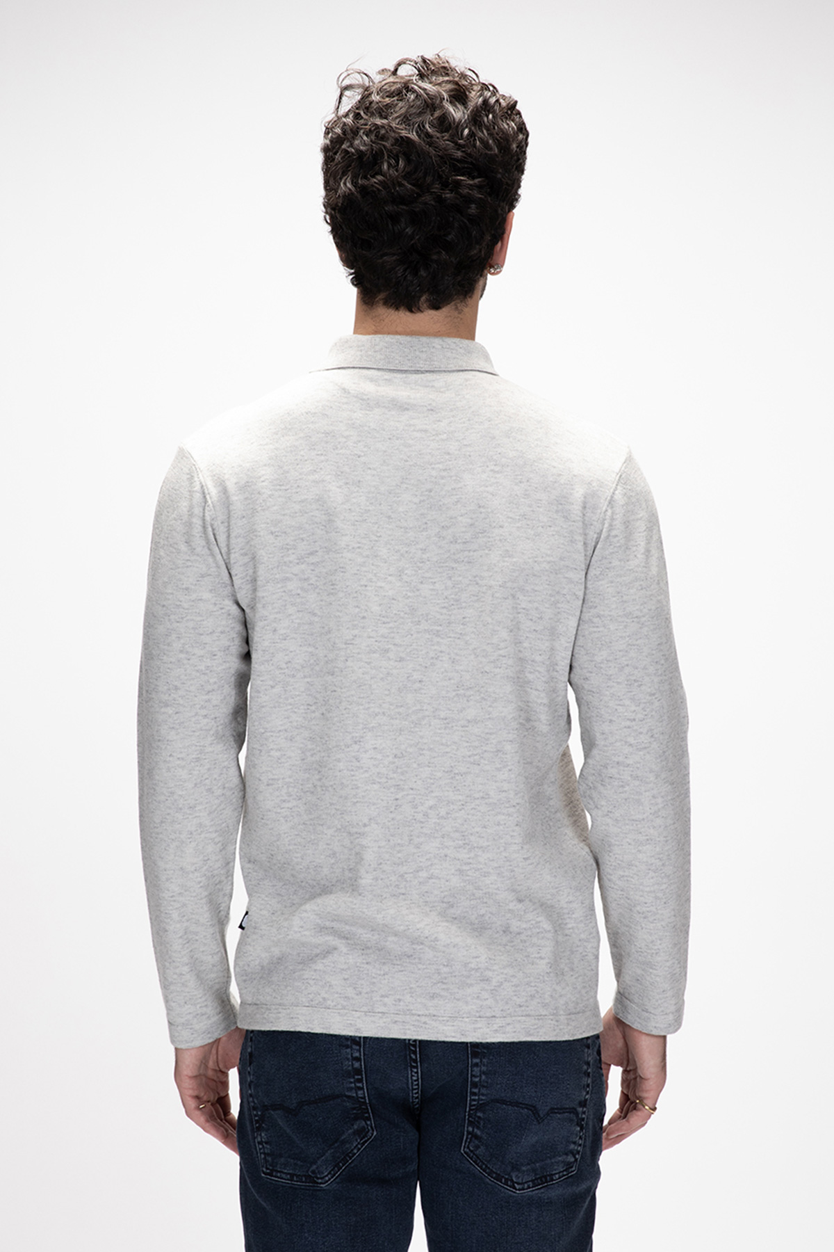 KUGER POLO POLO NECK JUMPER GRİ MELANJ BELİRTİLMEMİŞ MAN KNITWEAR KUGER POLOKUGER POLO