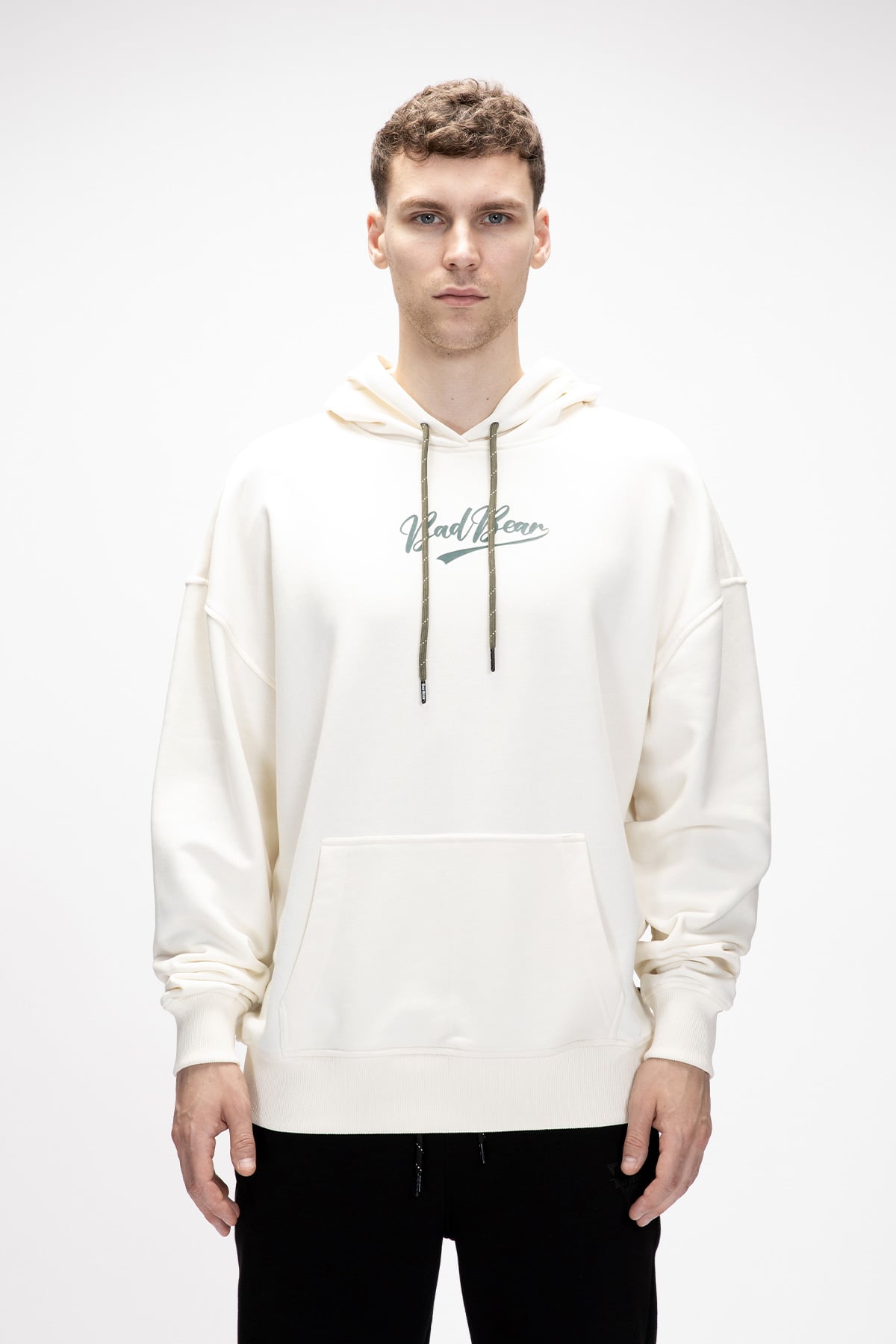 York Marshmallow Kapüşonlu Oversize Erkek Baskılı Sweatshirt