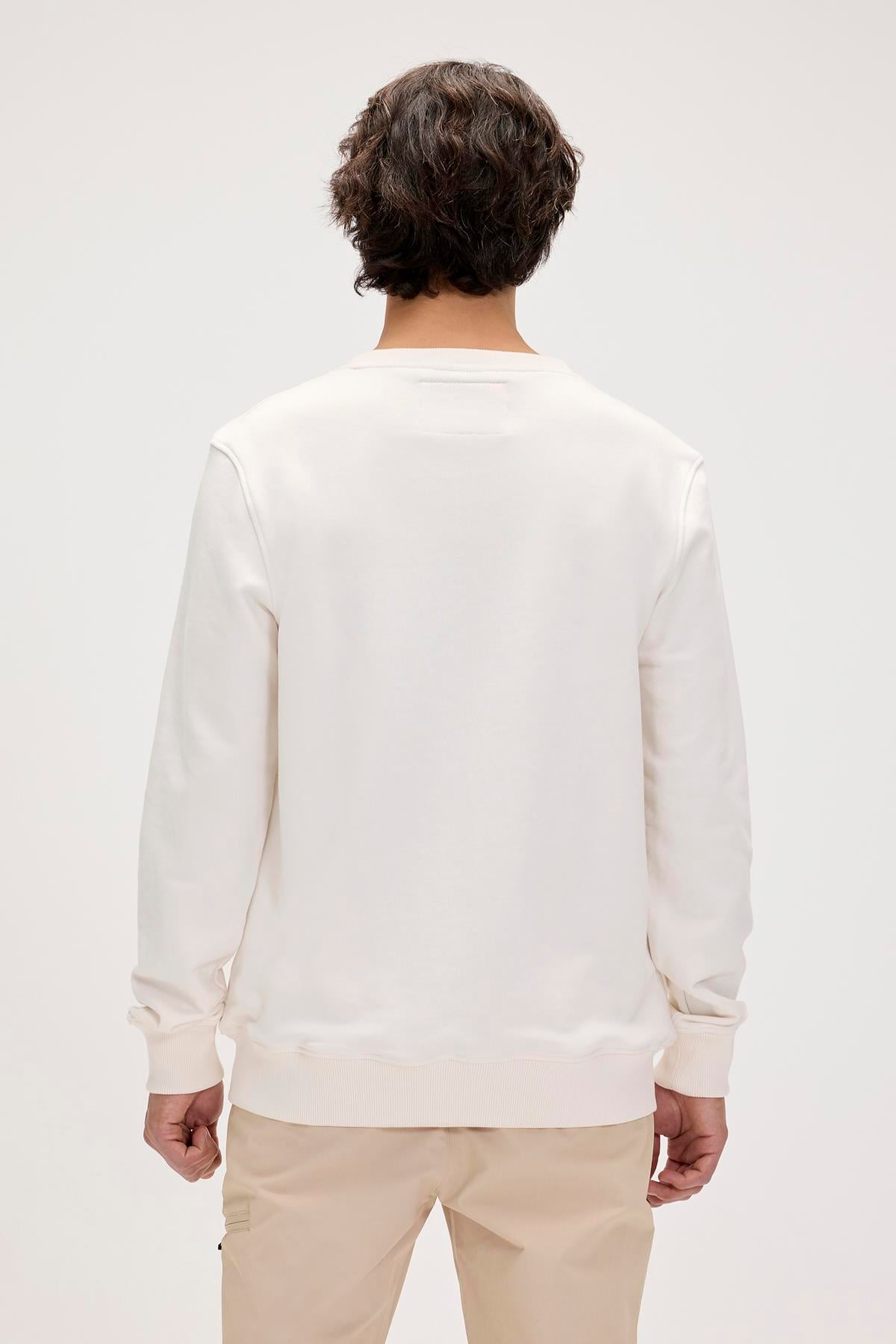 Snow Marshmallow Crewneck Erkek Baskılı Sweatshirt
