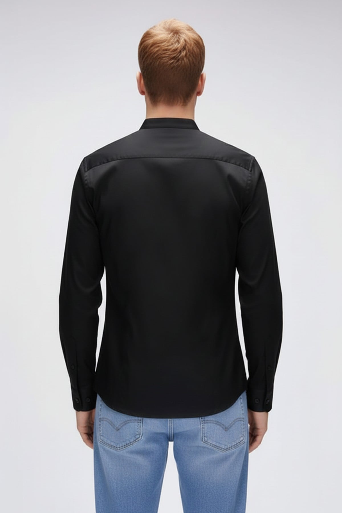 CRUDE SHIRT BASIC SHIRT SİYAH DÜĞMELİ MAN SHIRT CRUDE SHIRTCRUDE SHIRT