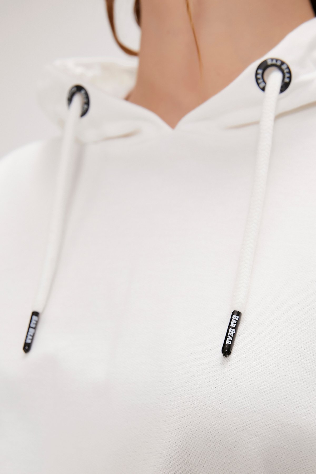 Ella Off-White Womens Hoodie Sweatshirt