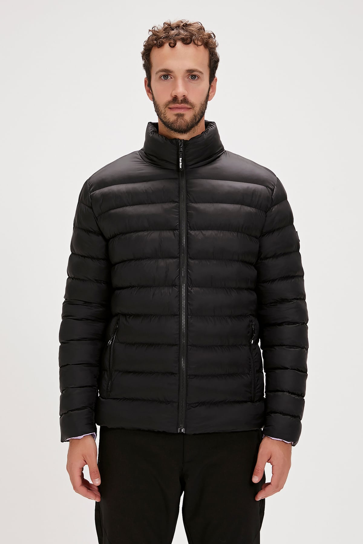Boss Puffer Siyah Erkek Mont