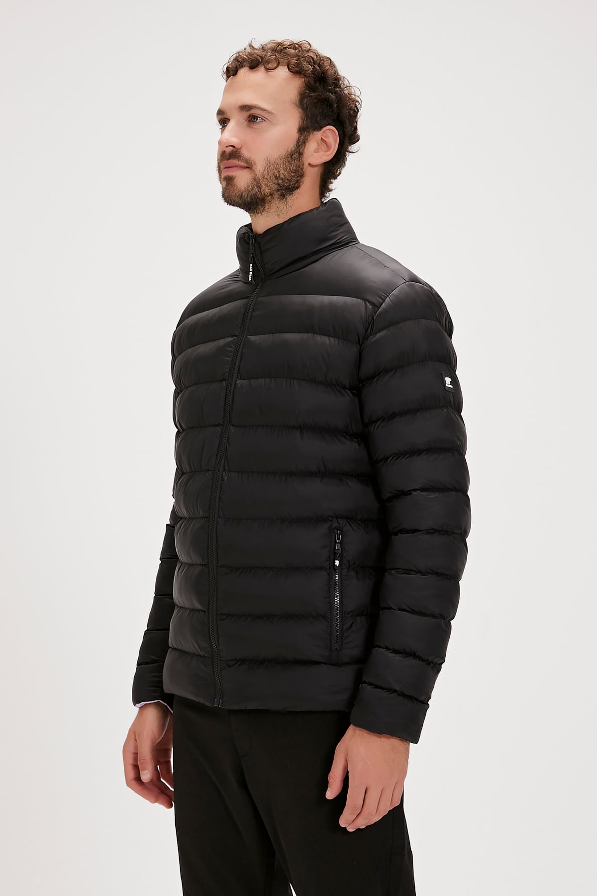Boss Puffer Siyah Erkek Mont