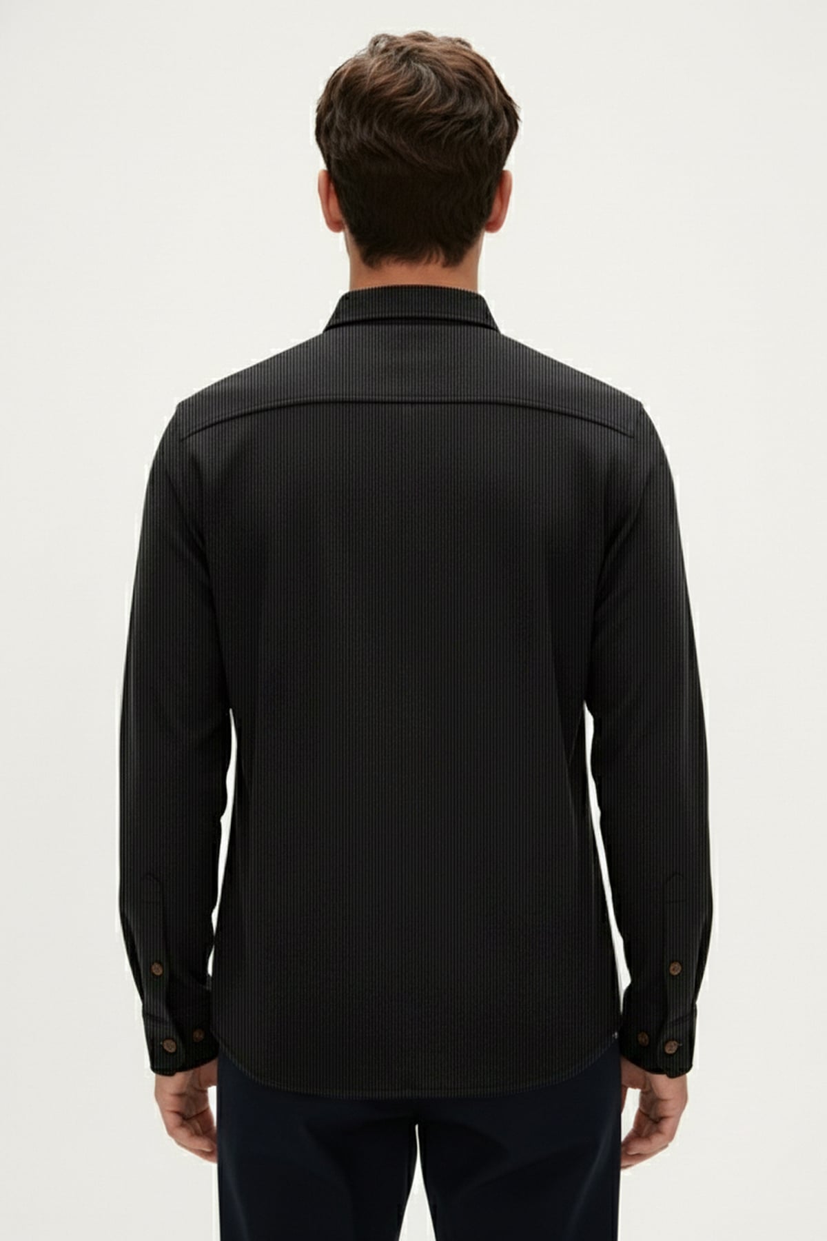 FRUITY SHIRT BASIC SHIRT SİYAH DÜĞMELİ MAN SHIRT FRUITY SHIRTFRUITY SHIRT