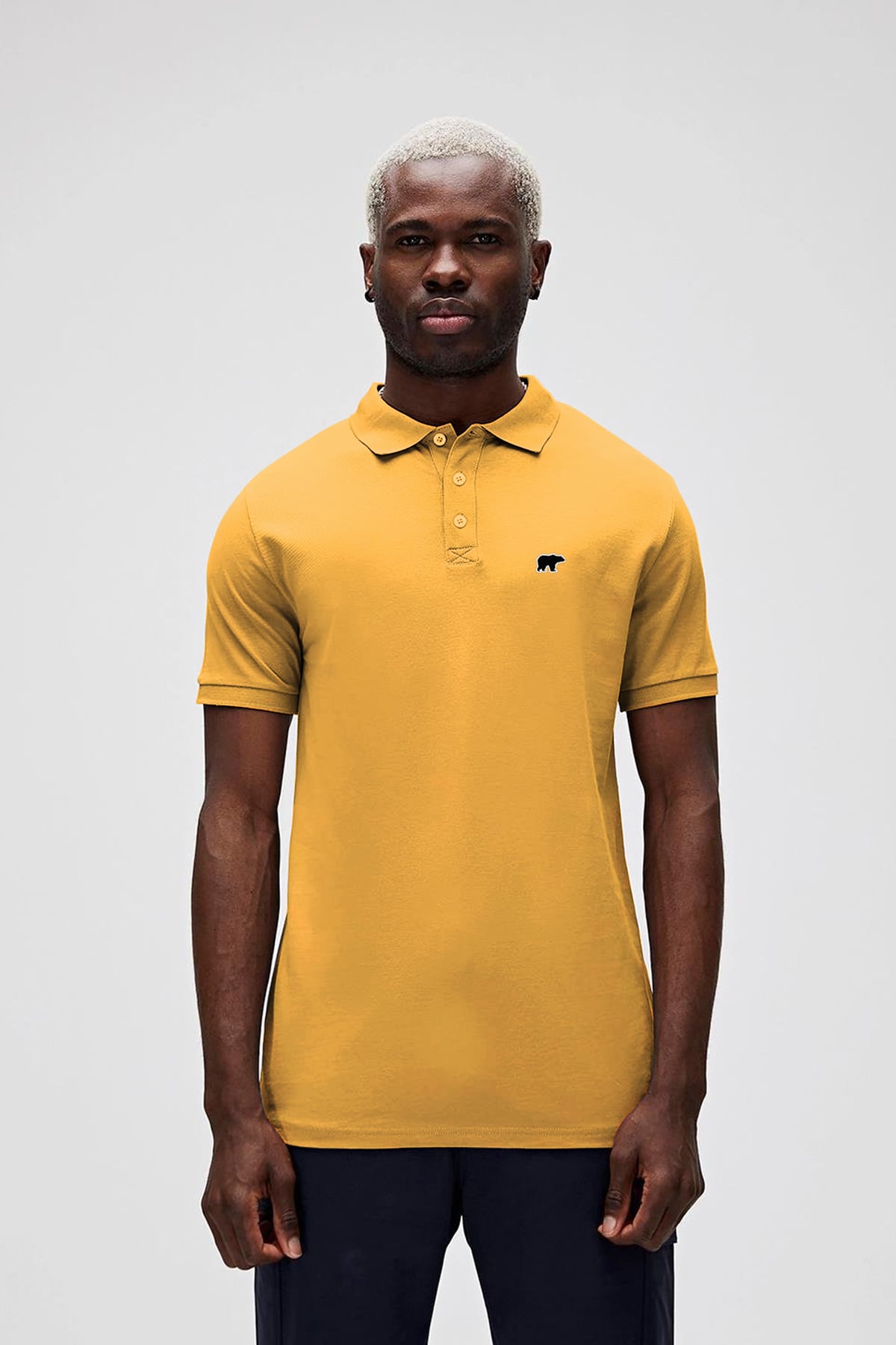 GABRIEL POLO POLO T-SHIRT SARI DÜĞMELİ MAN T-SHIRT GABRIEL POLOGABRIEL POLO