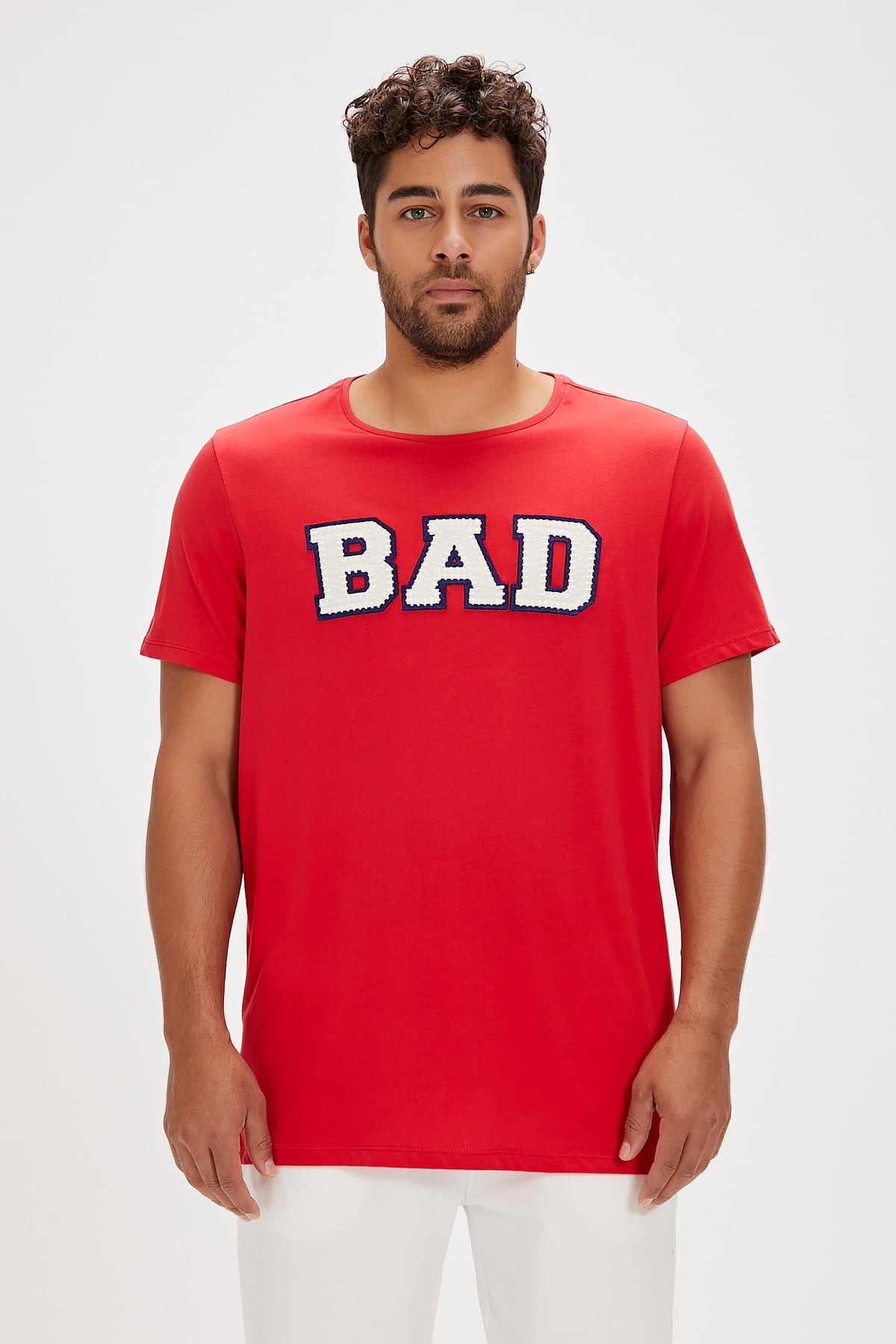Felt Crimson Red Mens T-Shirt