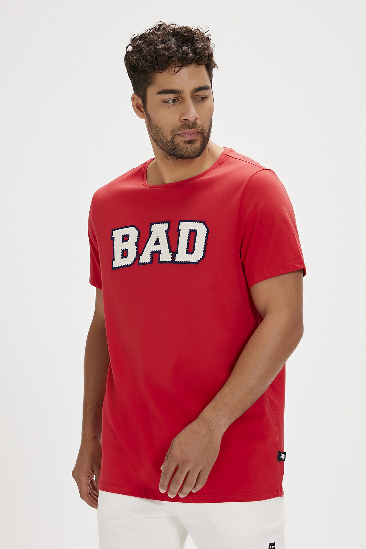 Felt Crimson Red Mens T-Shirt