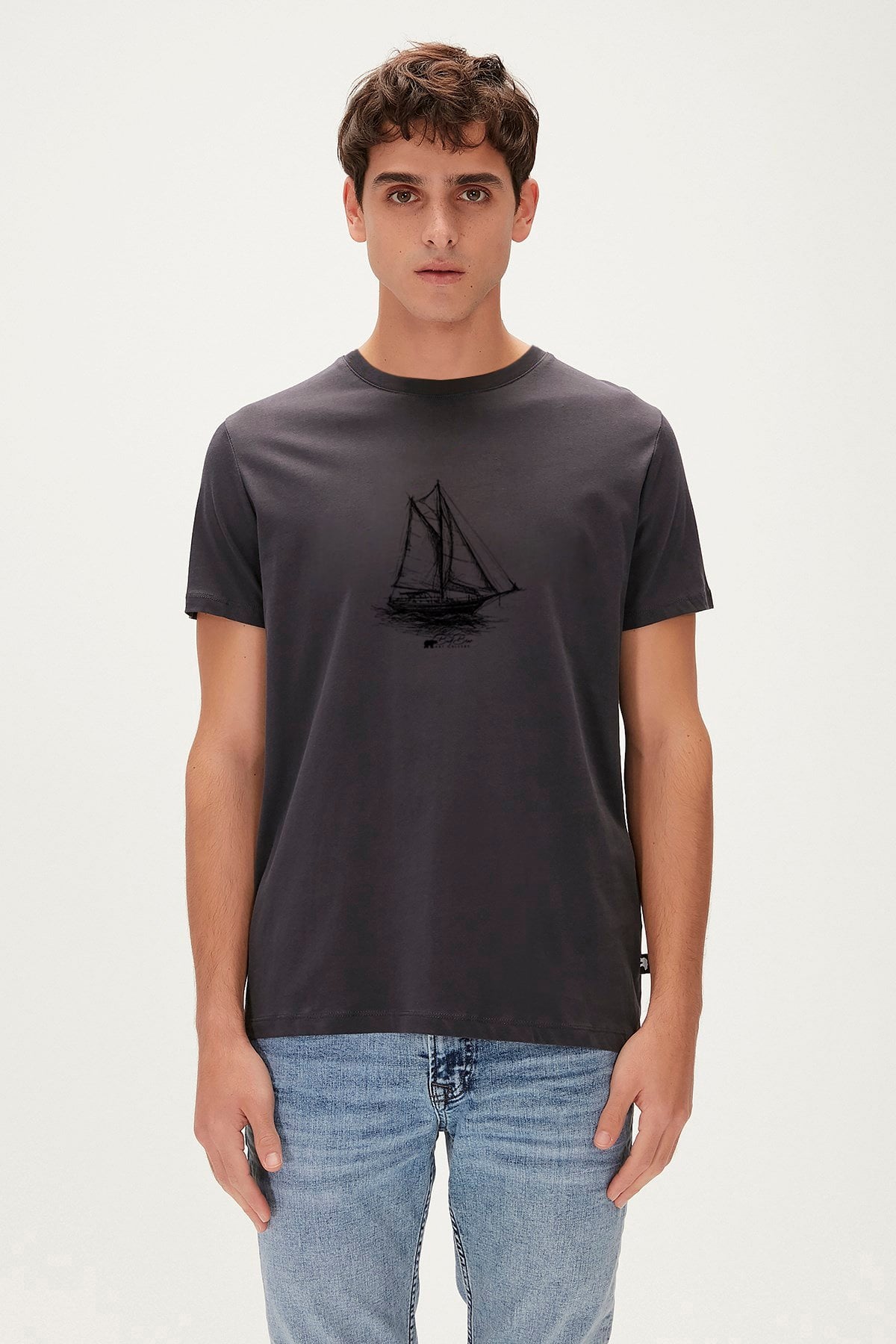 ART OF JOURNEY T-SHIRT PRINTED T-SHIRT ANTRASİT  MAN T-SHIRT ART OF JOURNEY T-SHIRTART OF JOURNEY T-SHIRT