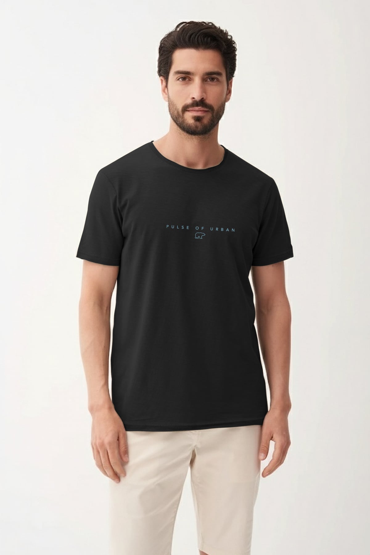 PULSE T-SHIRT PRINTED T-SHIRT SİYAH  MAN T-SHIRT PULSE T-SHIRTPULSE T-SHIRT