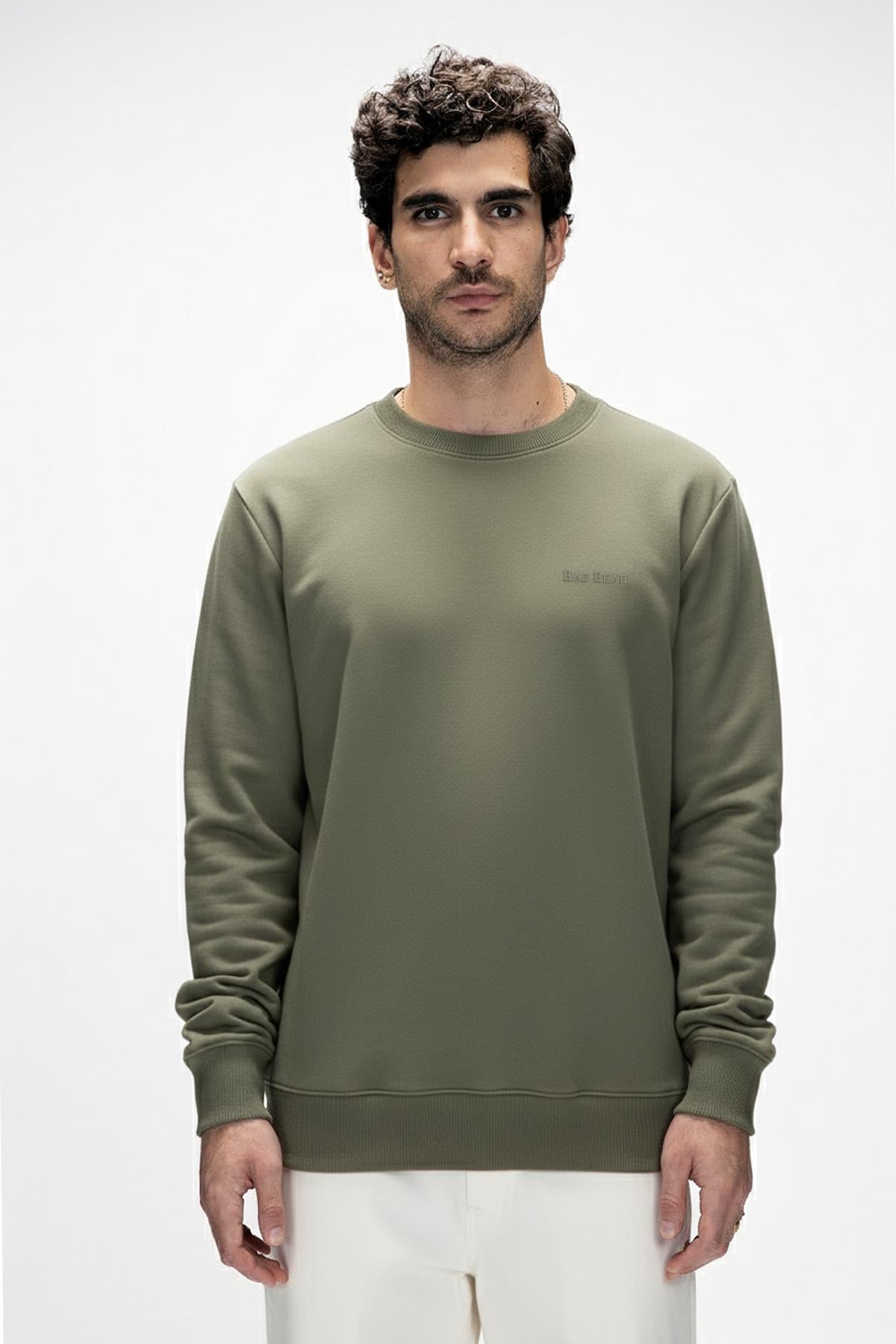 INNER CREWNECK KING SIZE BASIC CREWNECK KOYU YEŞİL BELİRTİLMEMİŞ MAN SWEATSHIRT INNER CREWNECK KING SIZEINNER CREWNECK KING SIZE