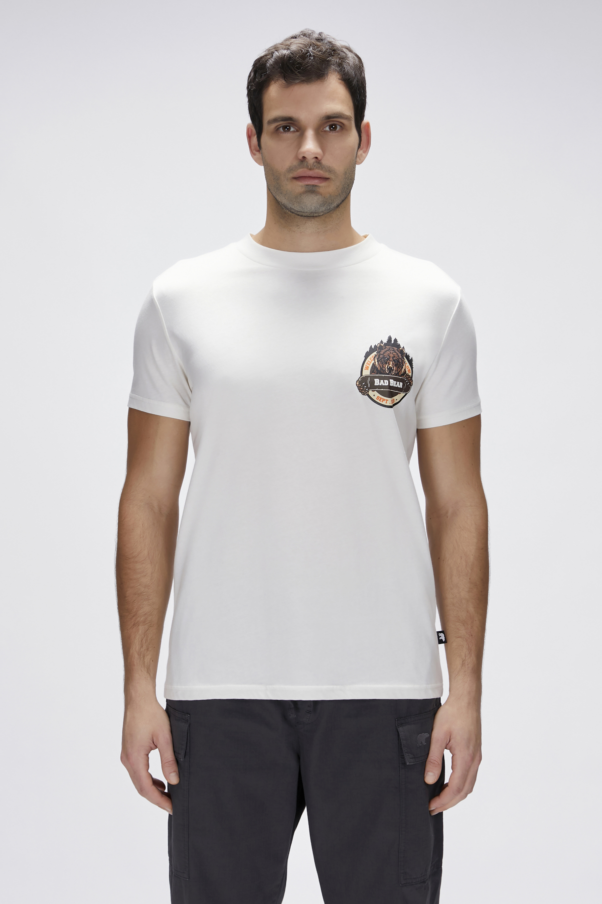 Flint Marshmallow Mens Printed T-Shirt