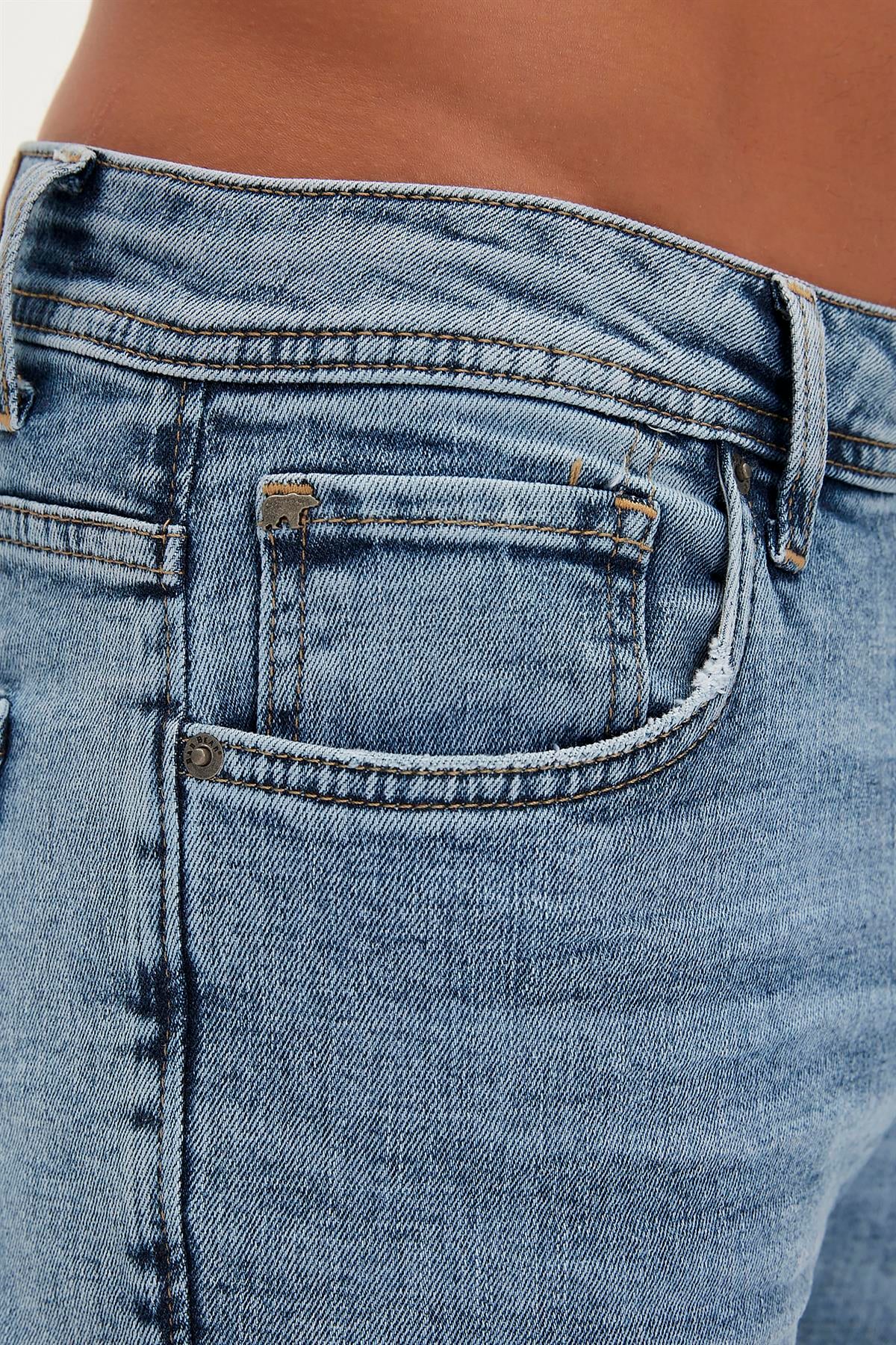 Franco Jeans Buz Mavi Erkek Denim Pantolon