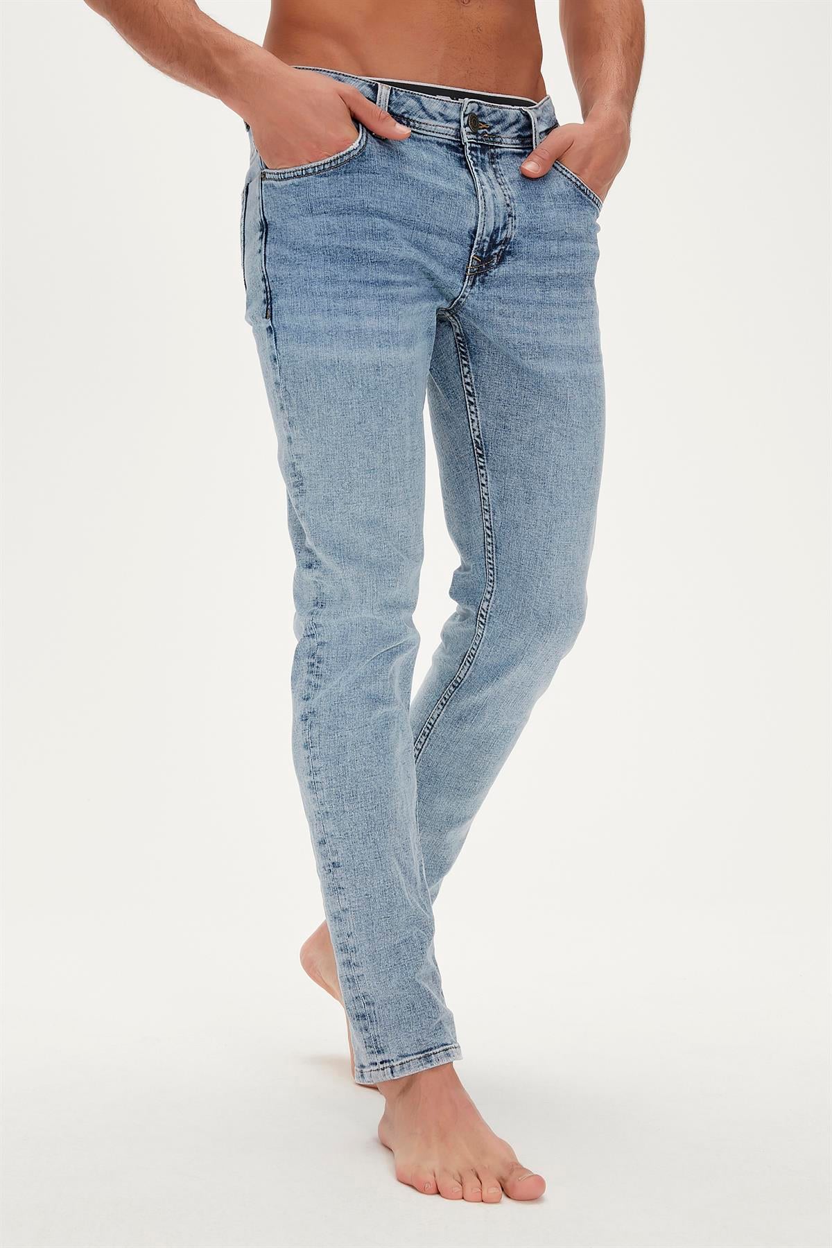 Franco Jeans Buz Mavi Erkek Denim Pantolon