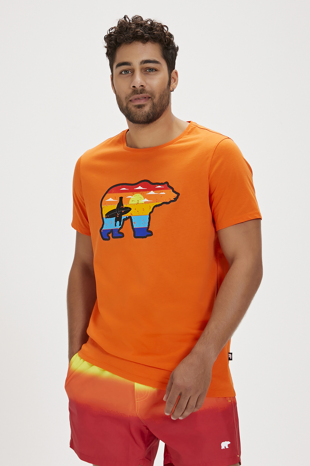 Gleen Orange Mens T-Shirt